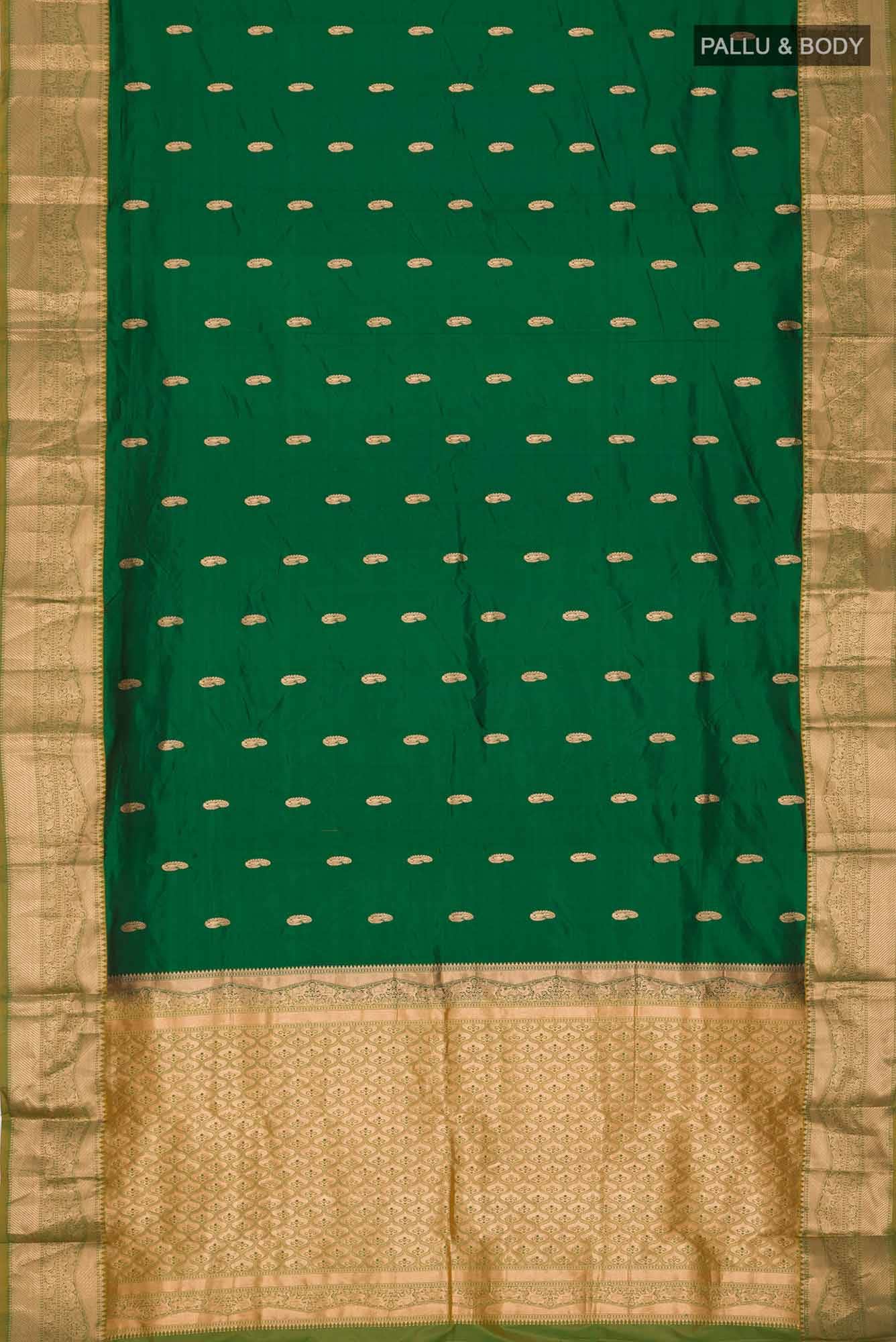 Green Bangalore Silk Saree