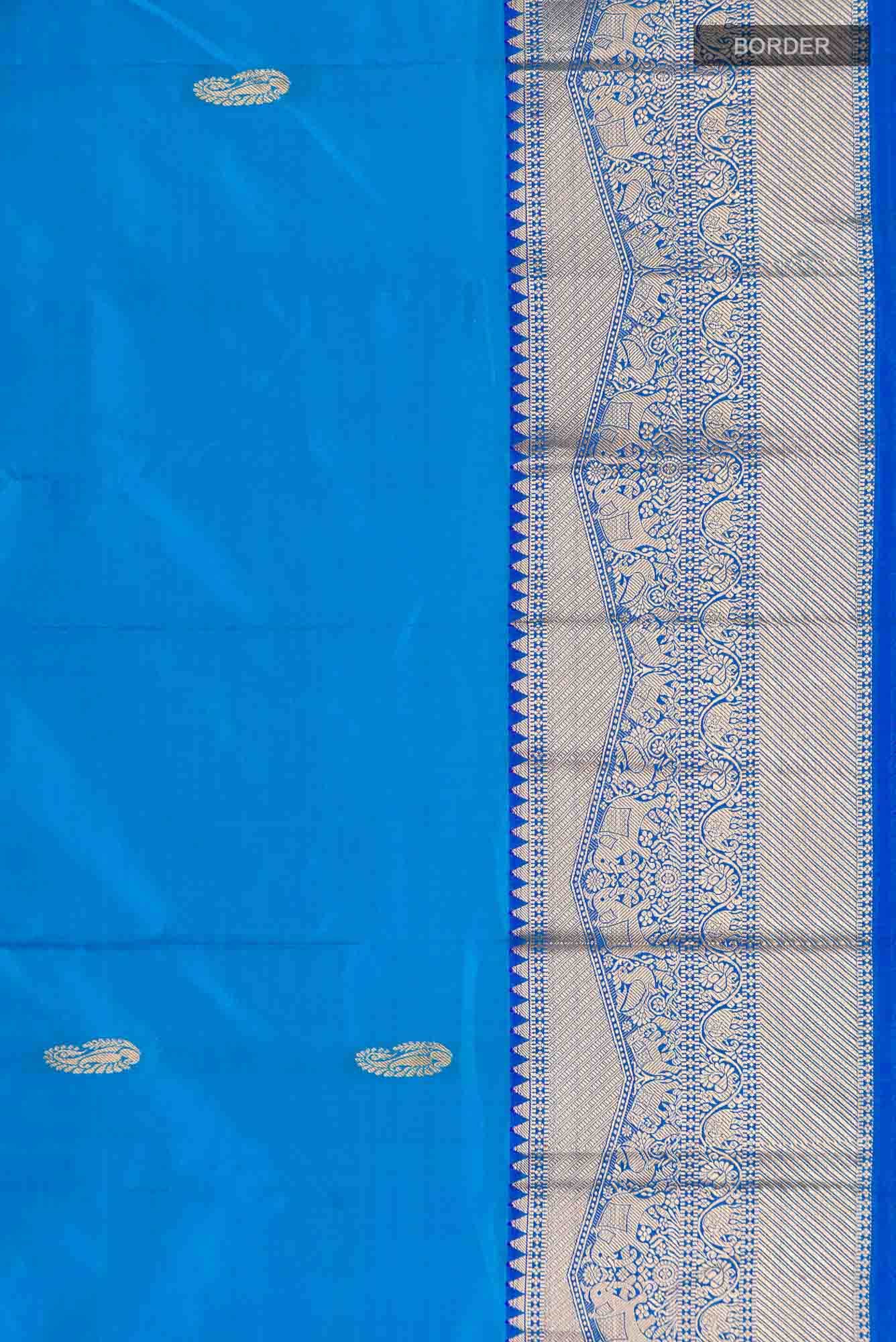 Blue Bangalore Silk Saree