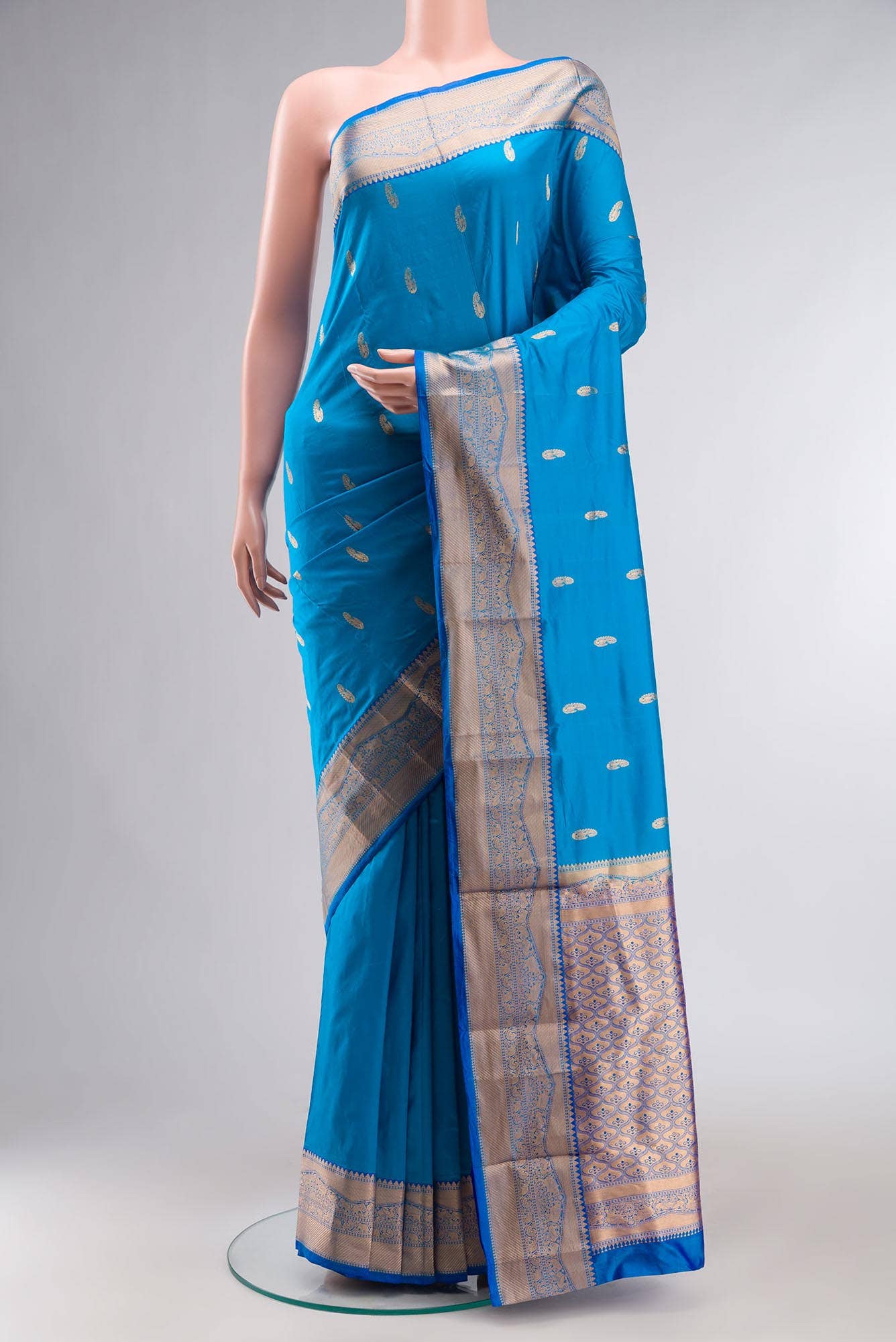 Blue Bangalore Silk Saree