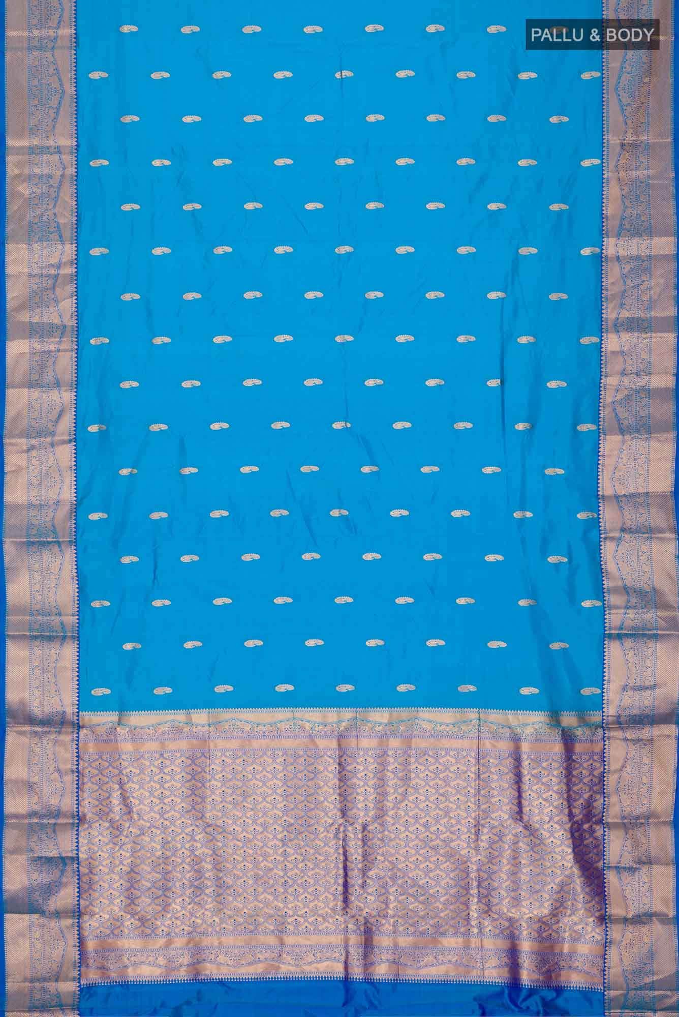 Blue Bangalore Silk Saree