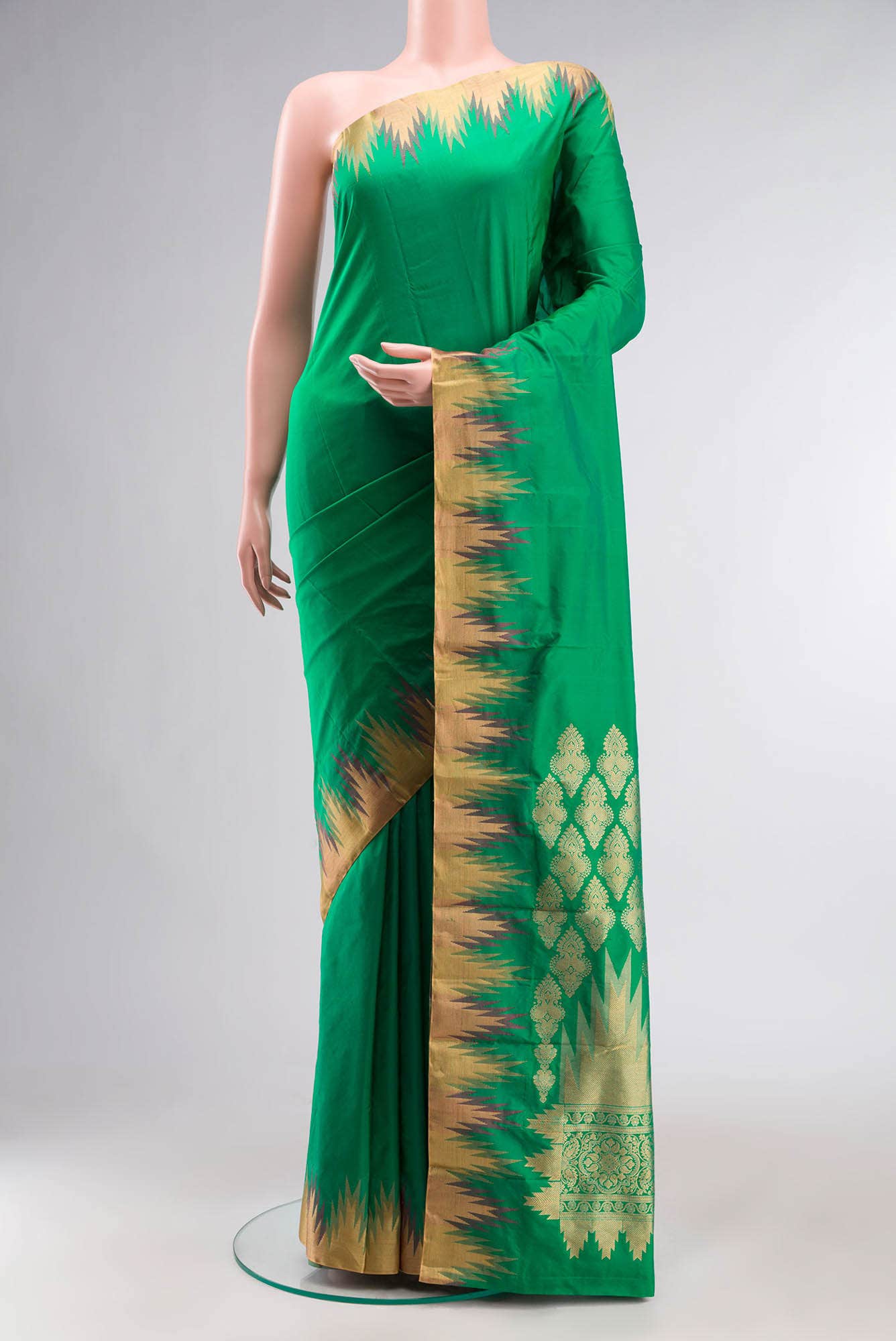Green Bangalore Silk Saree