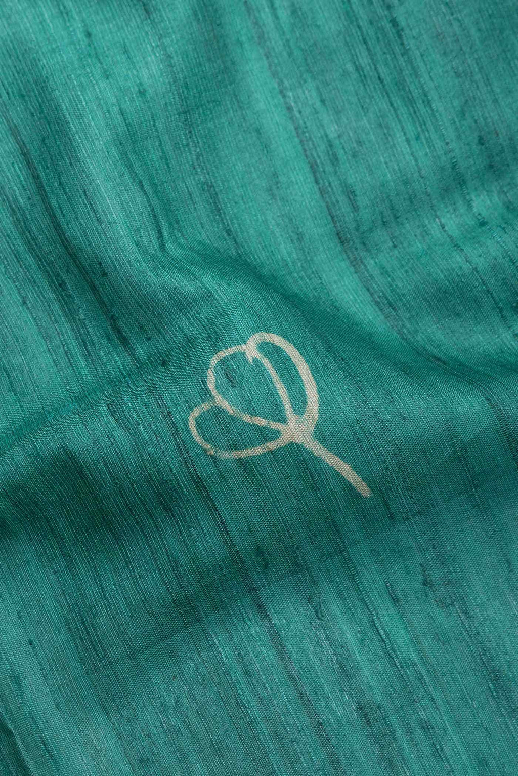 Green Tussar Silk Saree