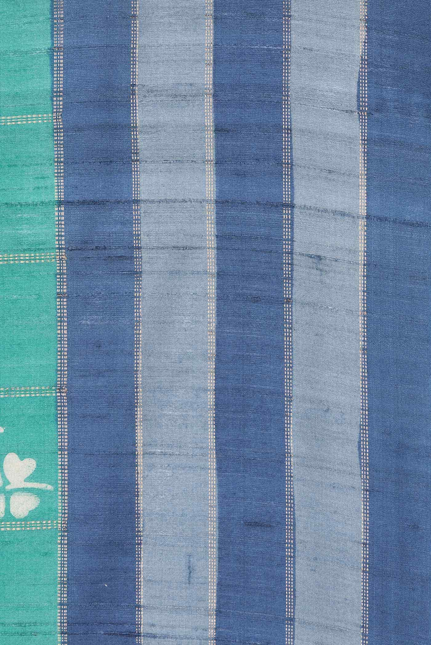 Green Tussar Silk Saree