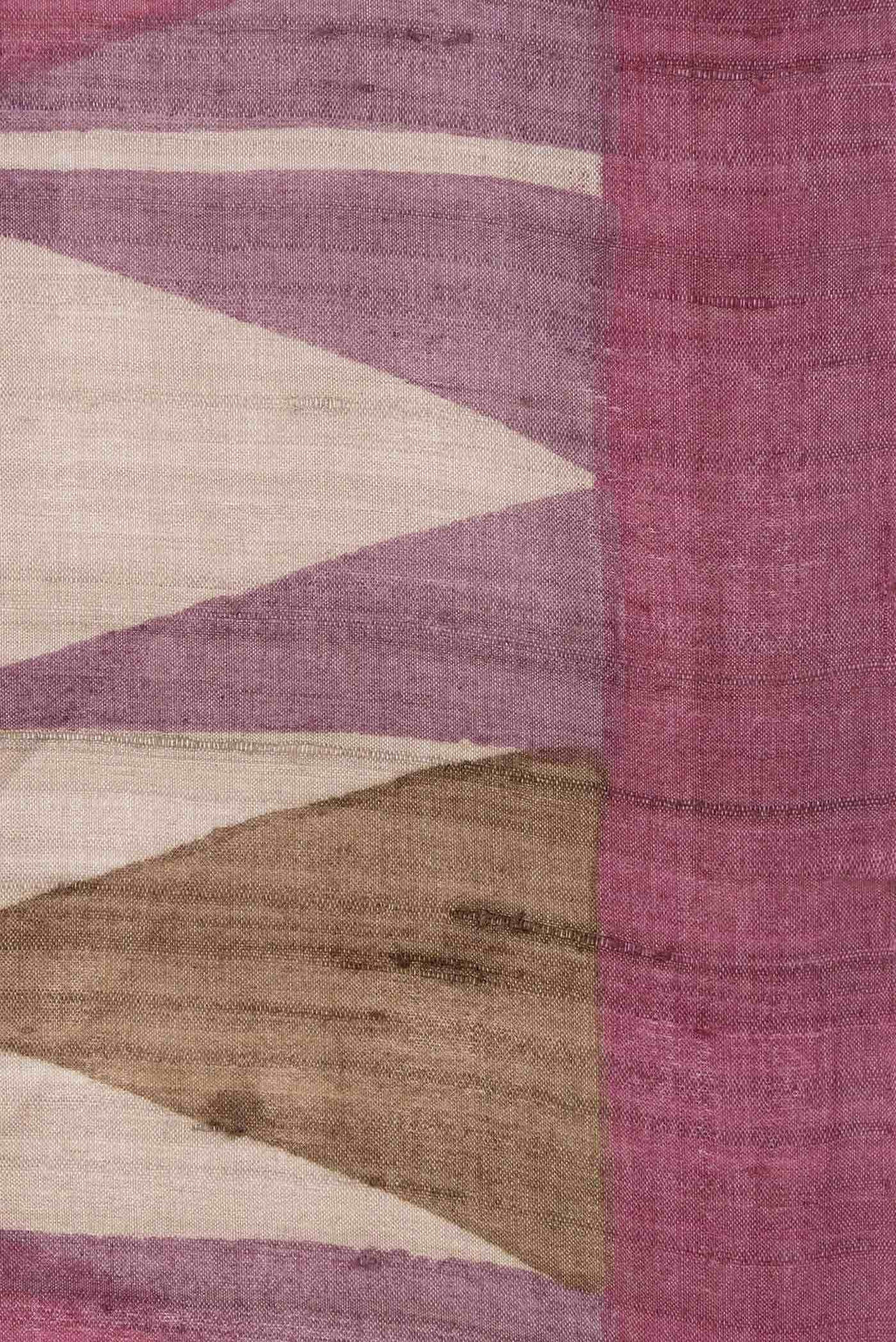 Beige Tussar Silk Saree