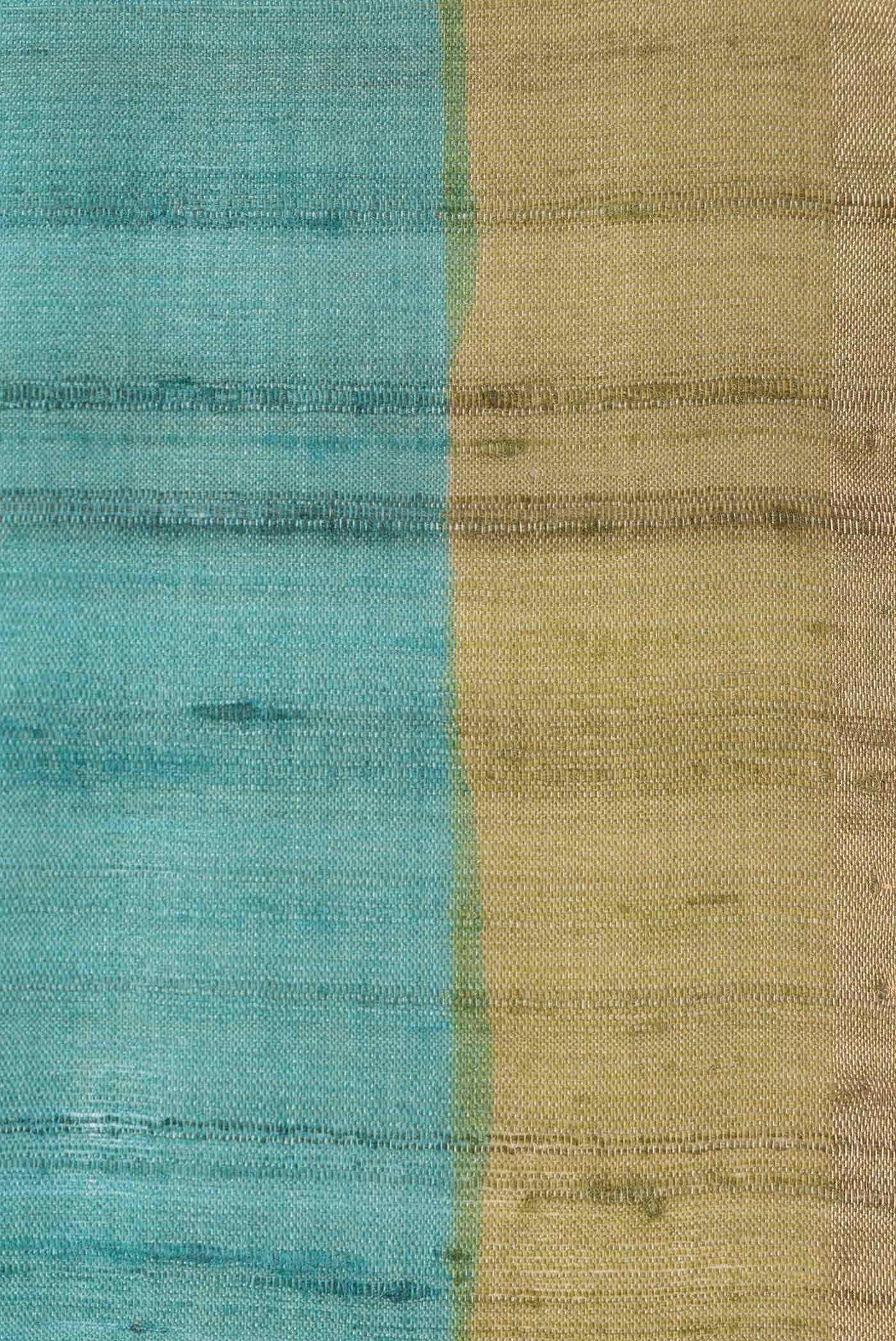 Sea Green Tussar Silk Saree