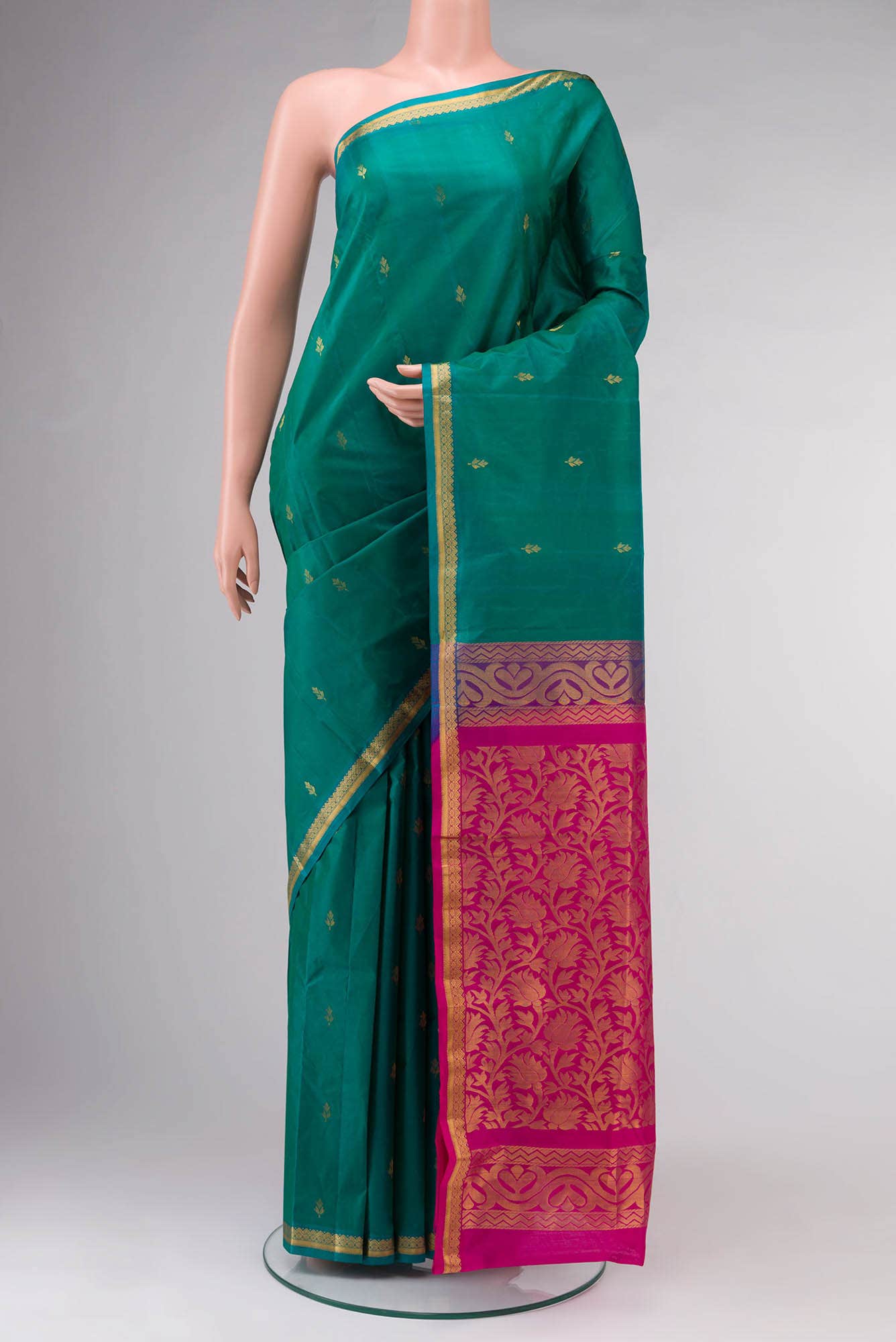 Blue Kanchipuram Silk Saree