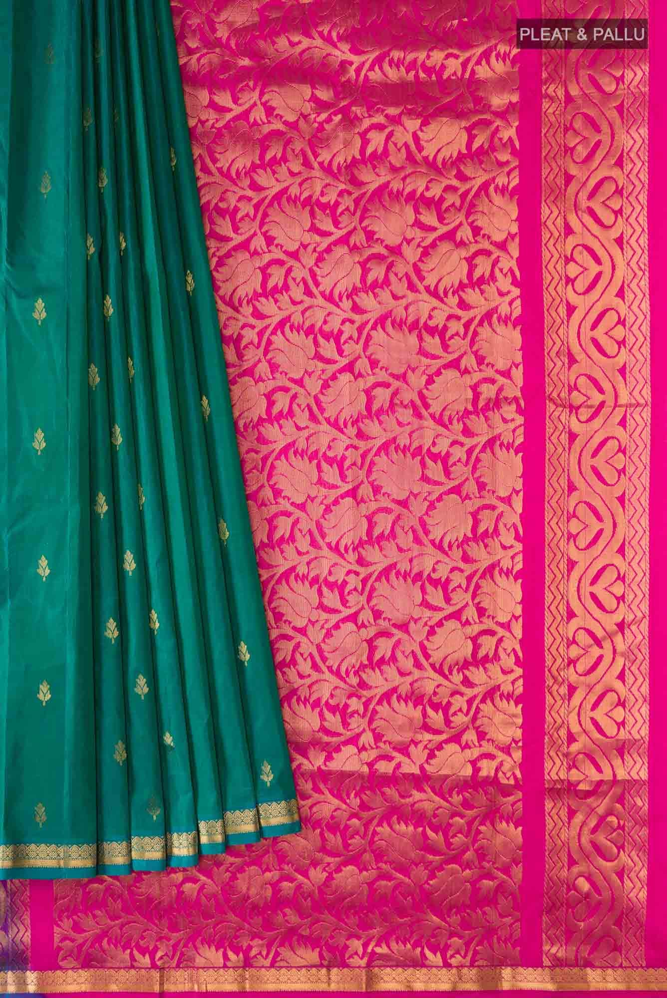 Blue Kanchipuram Silk Saree