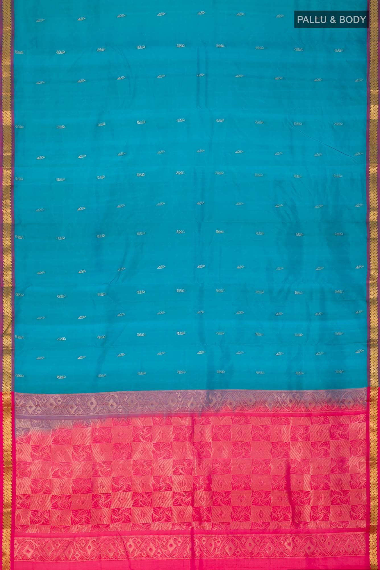 Blue Kanchipuram Silk Saree