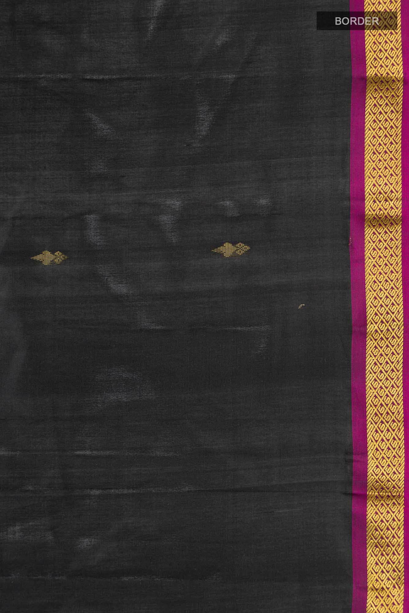 Black Kanchipuram Silk Saree
