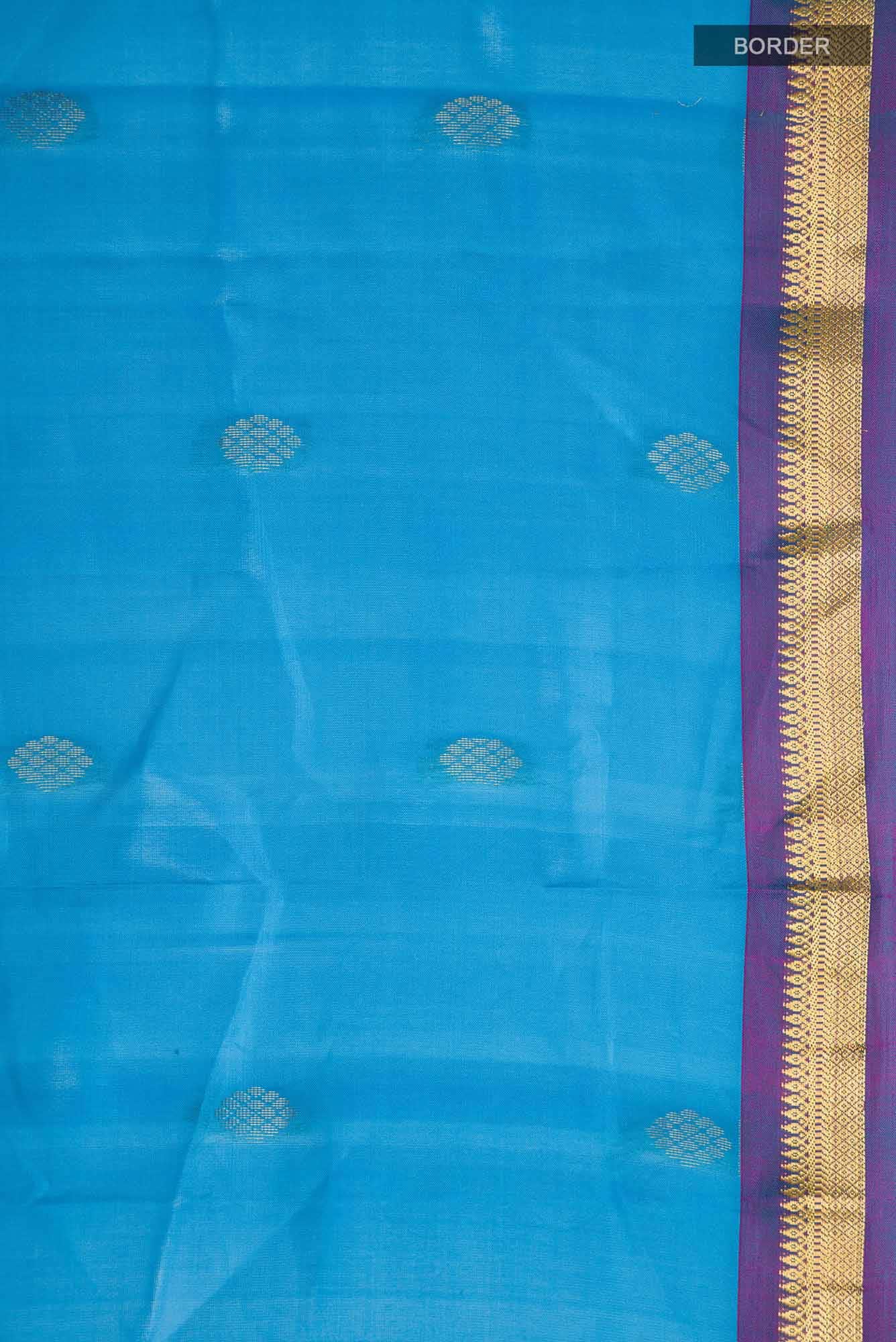 Blue Kanchipuram Silk Saree