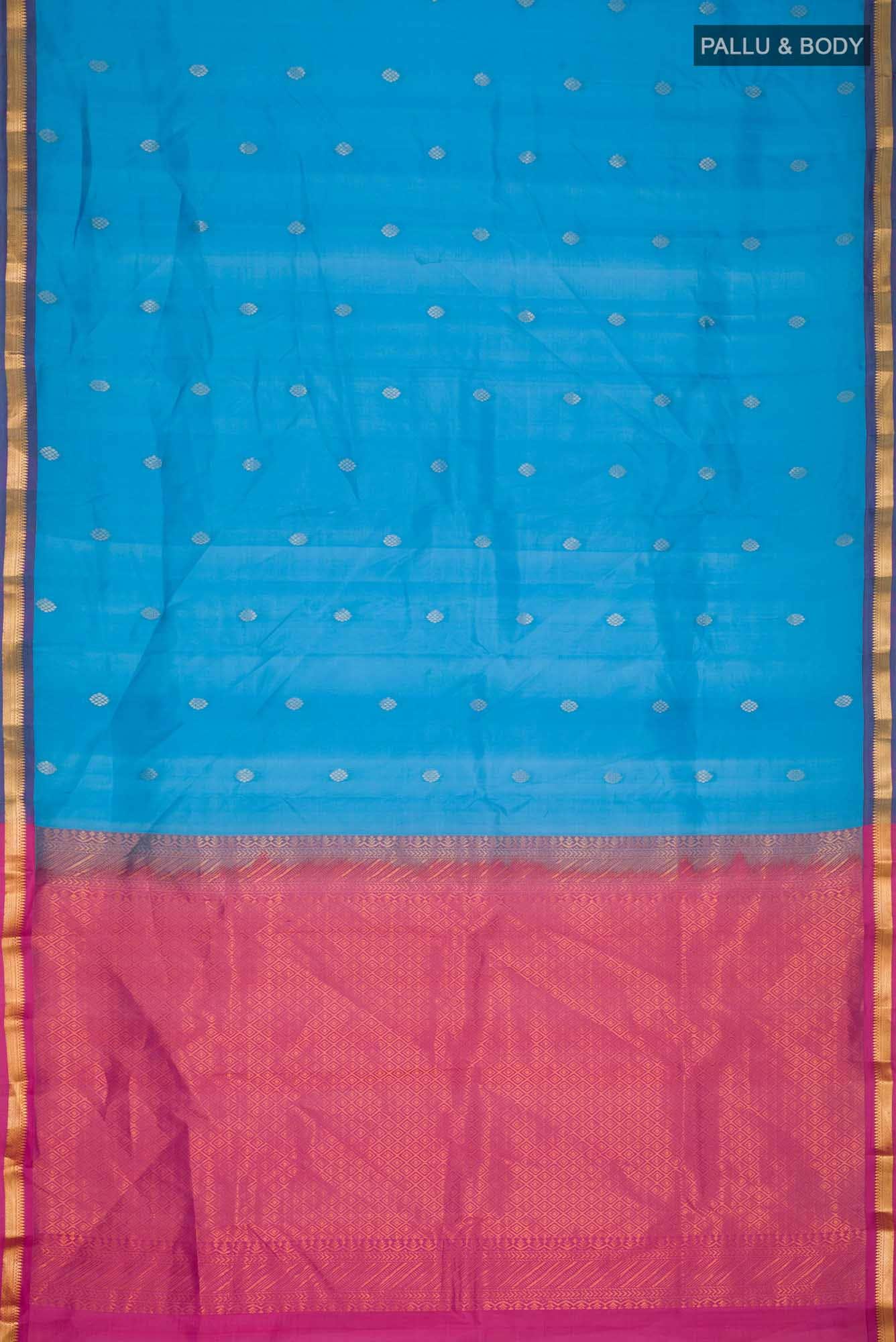 Blue Kanchipuram Silk Saree