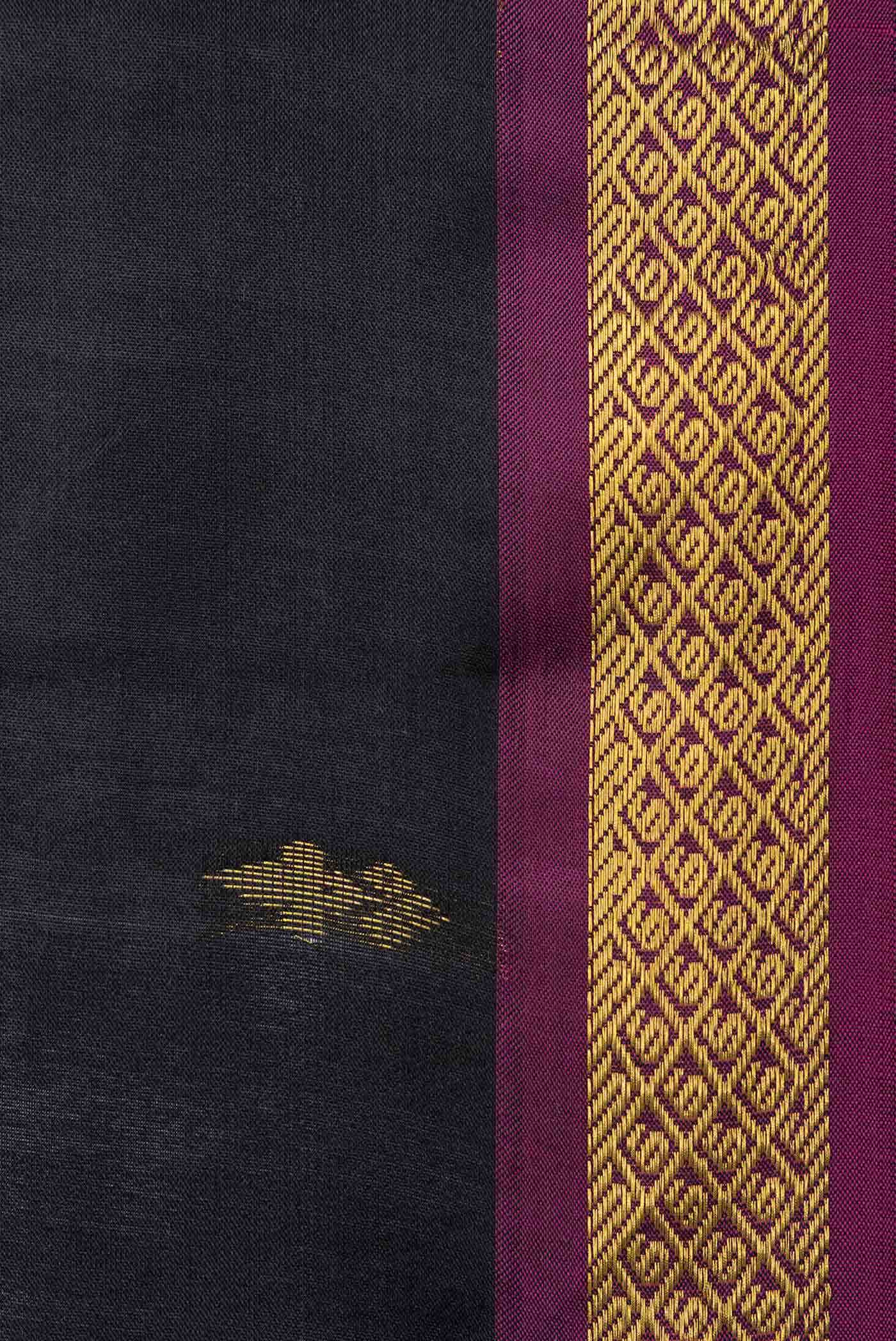 Black Kanchipuram Silk Saree