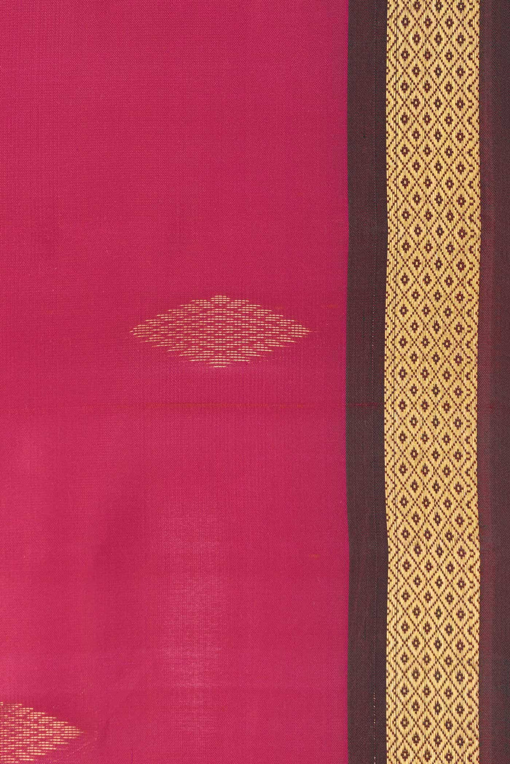 Dark Pink Kanchipuram Silk Saree