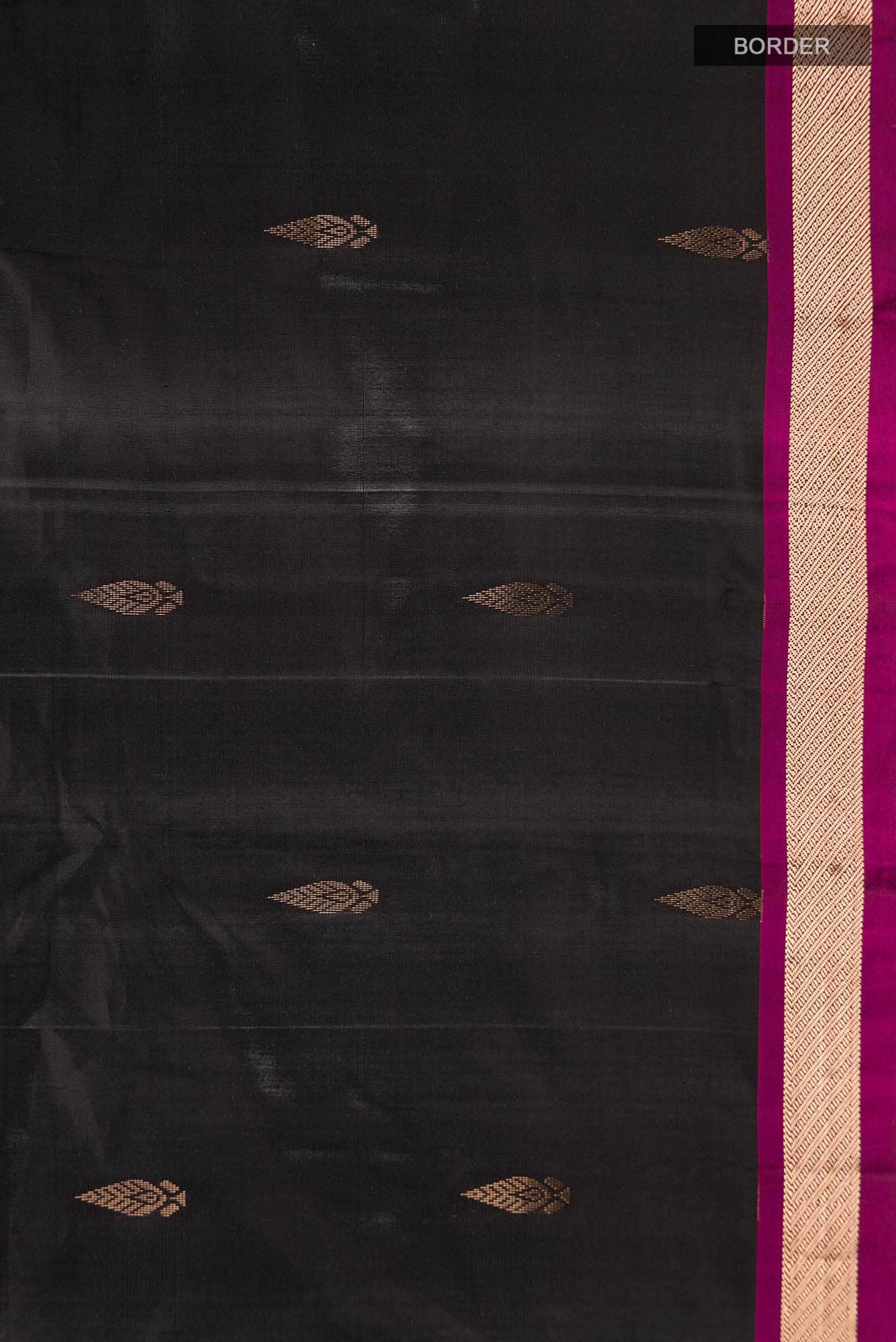 Black Kanchipuram Silk Saree