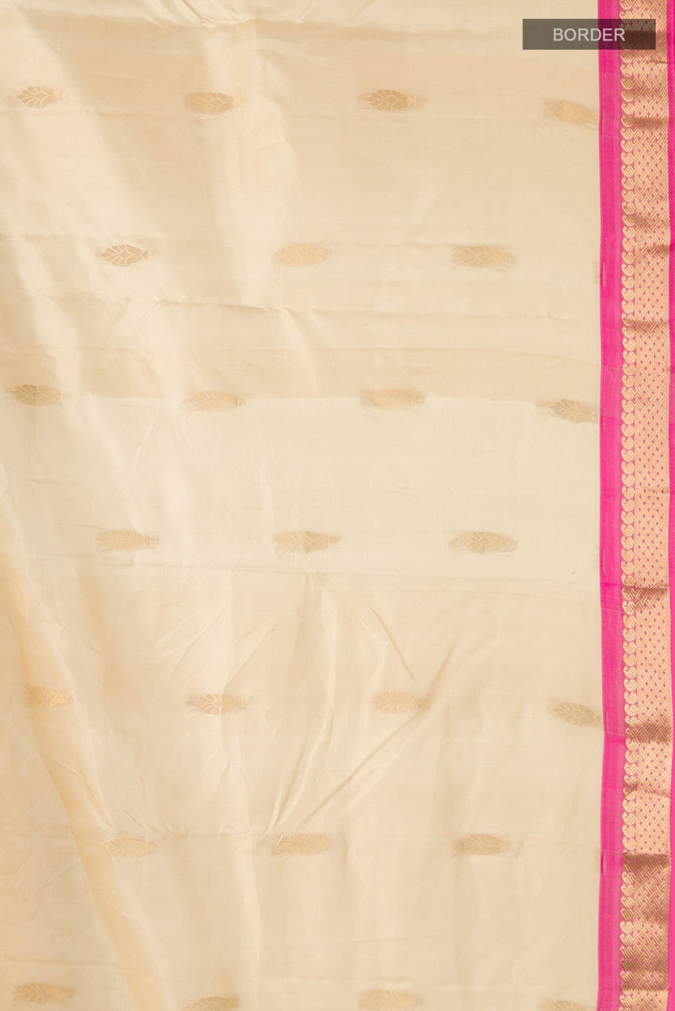 Beige Kanchipuram Silk Saree