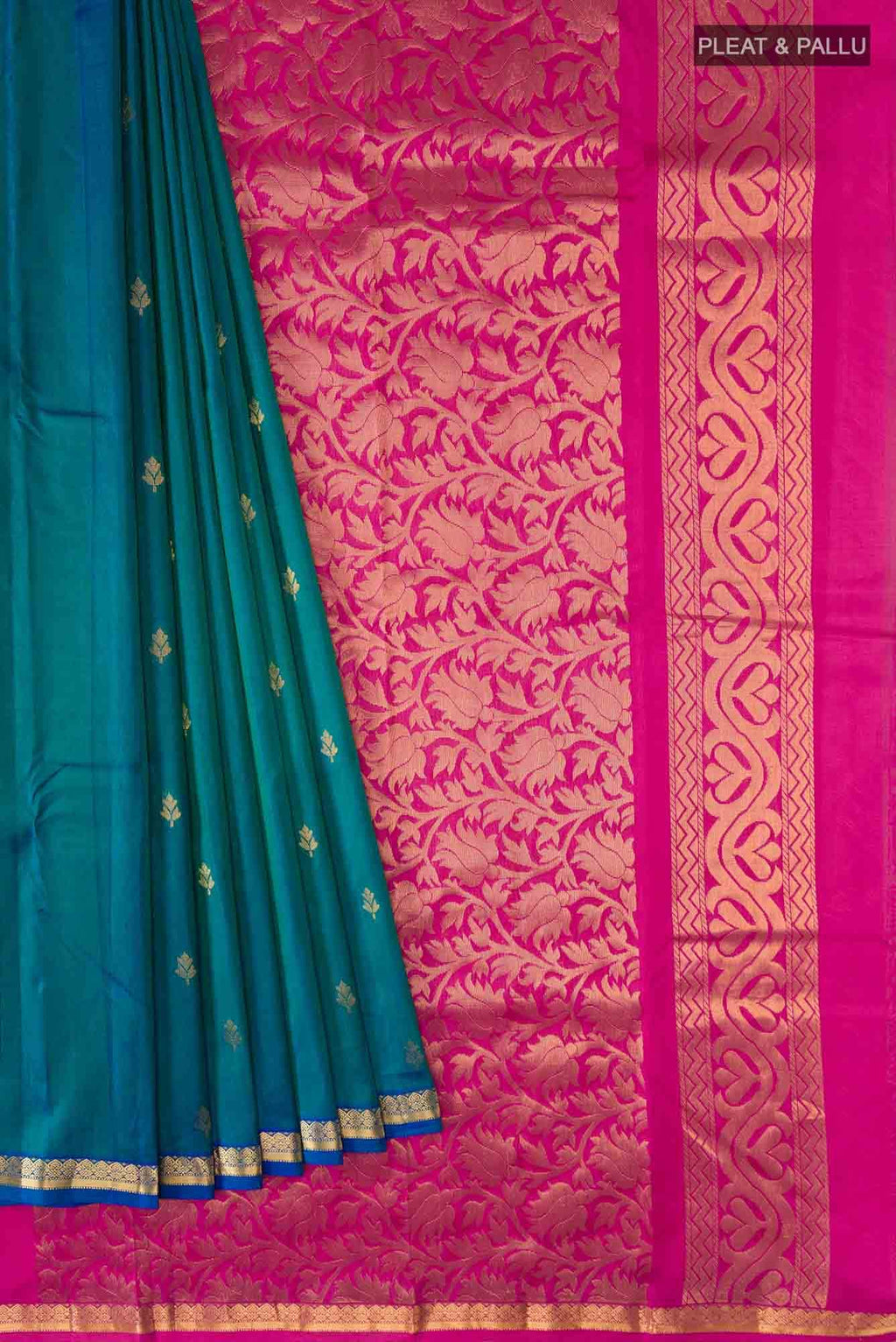 Blue Kanchipuram Silk Saree