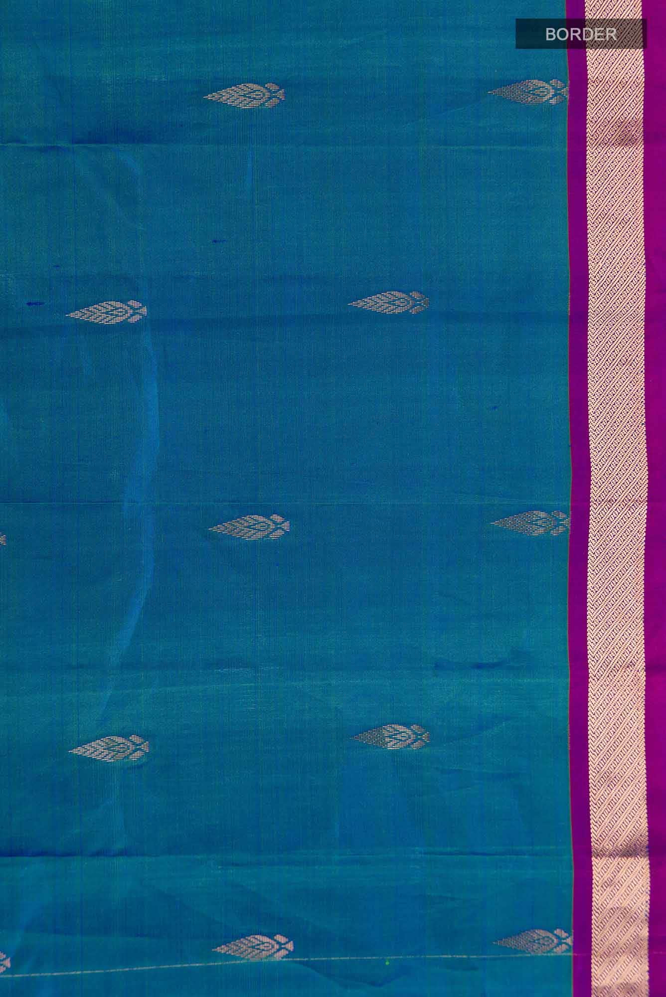 Blue Kanchipuram Silk Saree