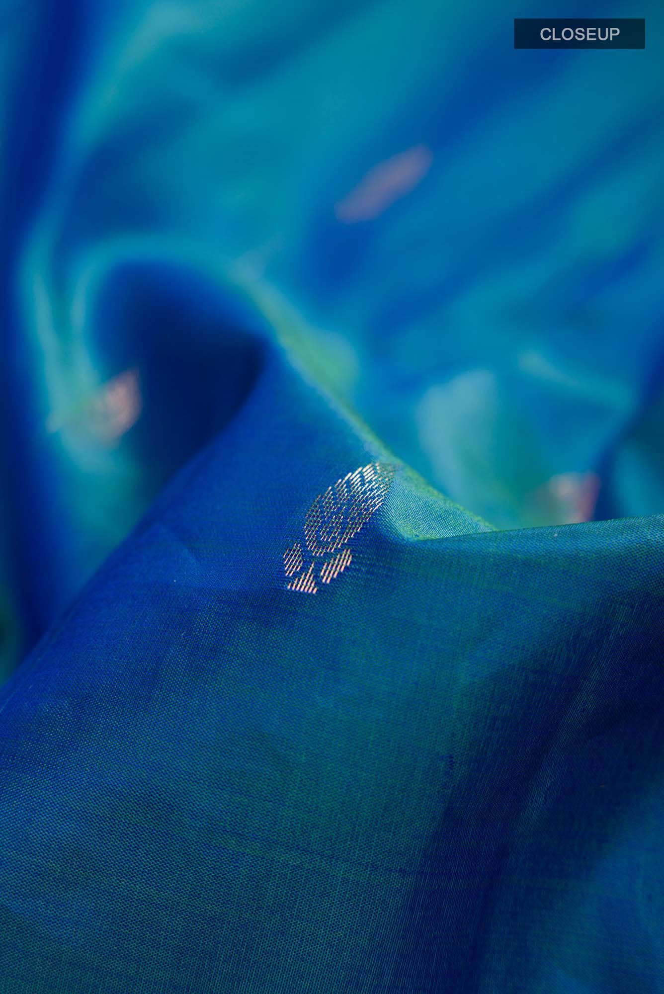 Blue Kanchipuram Silk Saree
