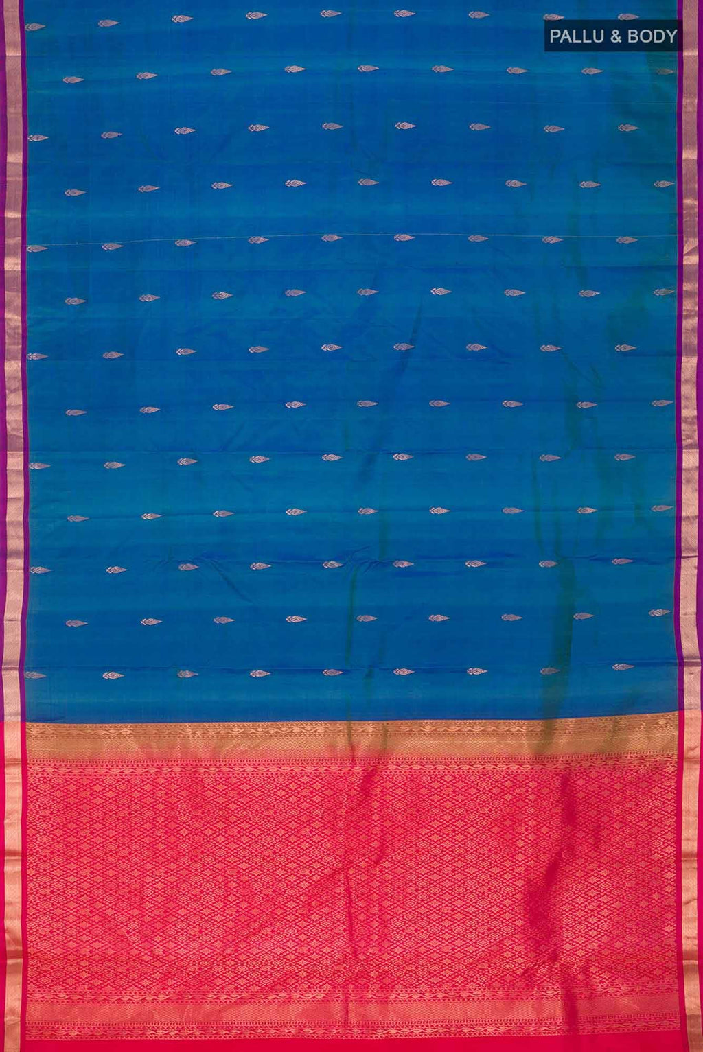 Blue Kanchipuram Silk Saree