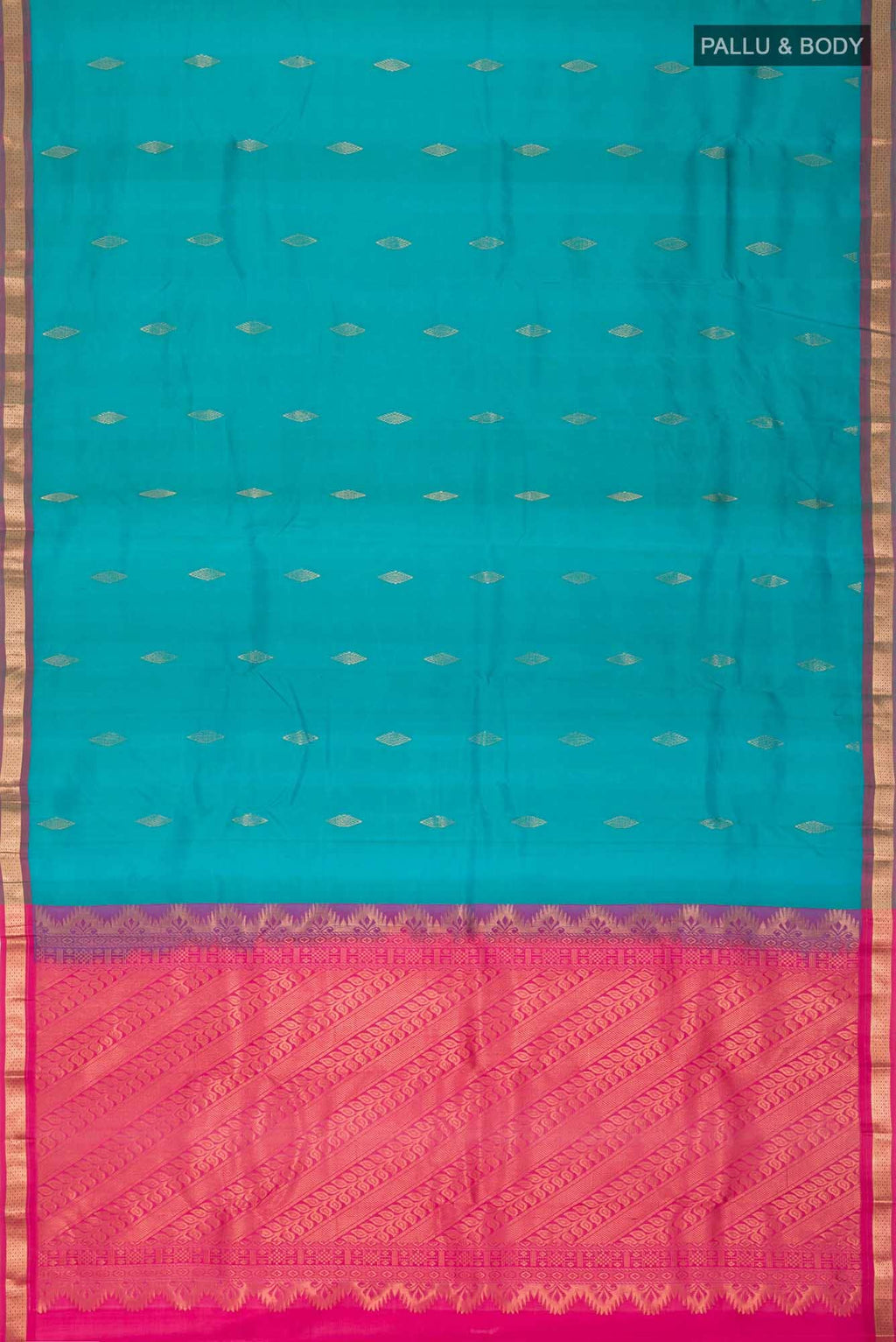 Blue Kanchipuram Silk Saree