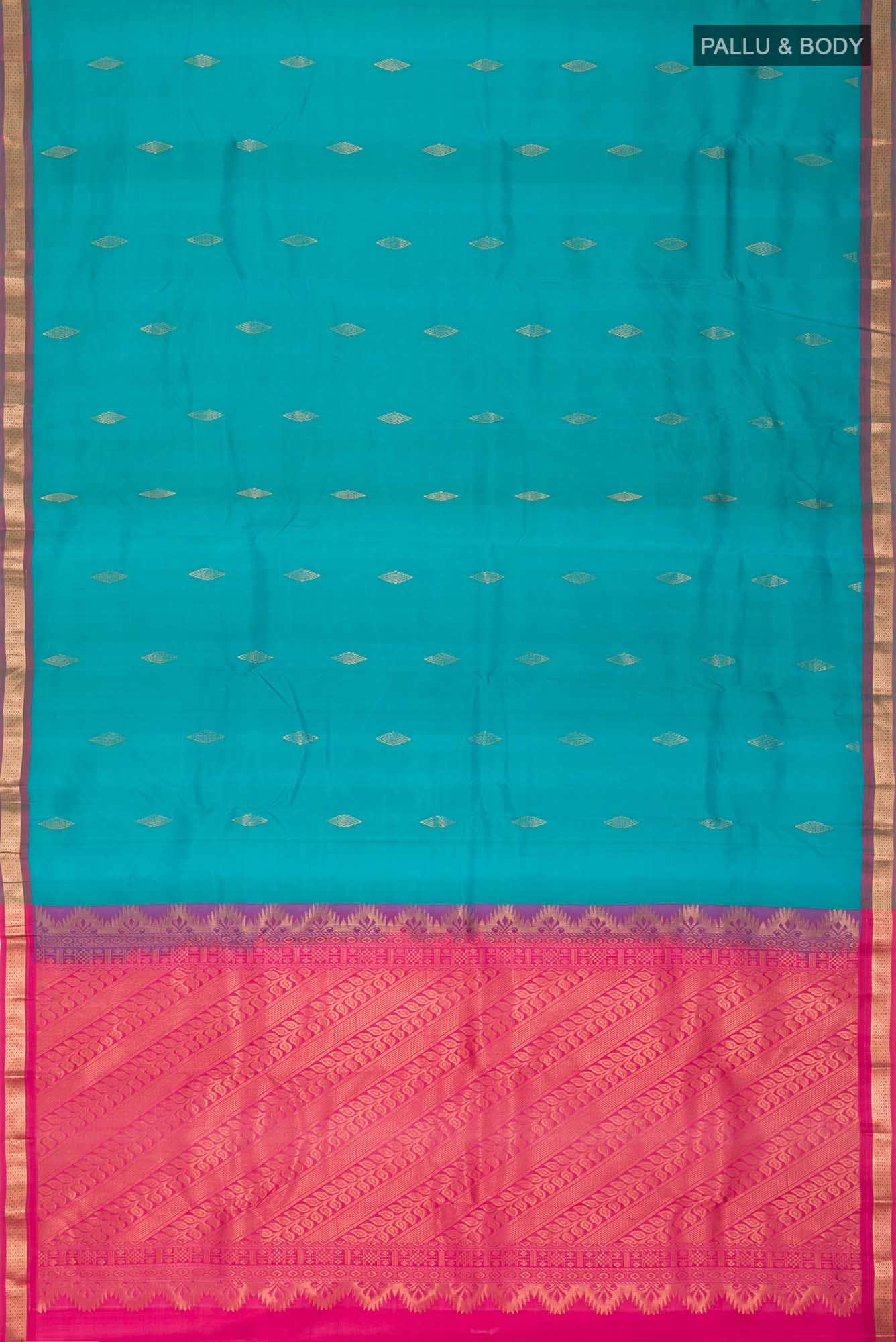 Blue Kanchipuram Silk Saree