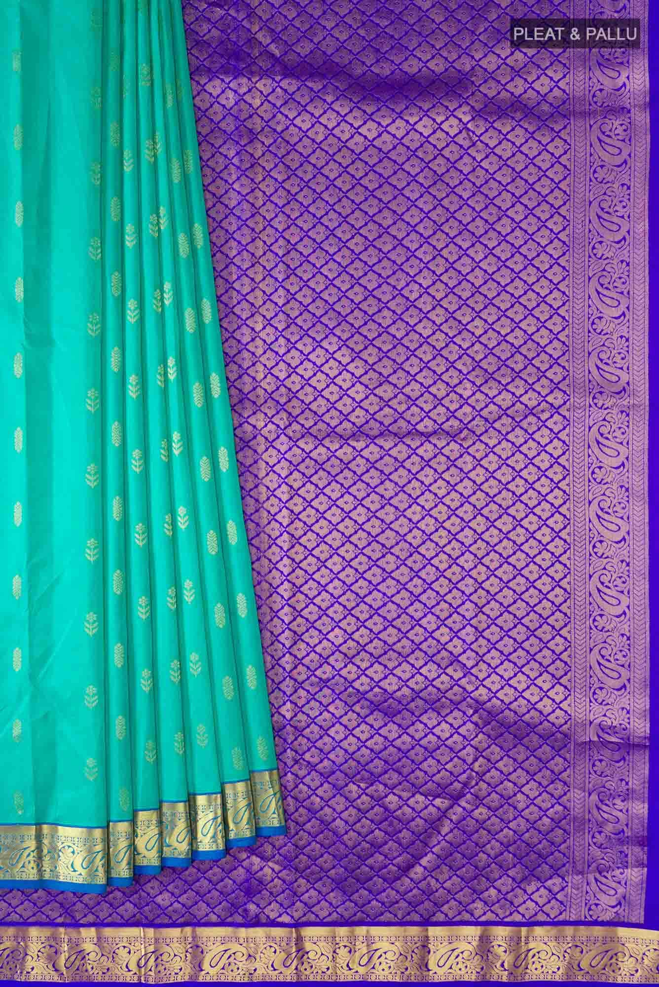 Blue Kanchipuram Silk Saree