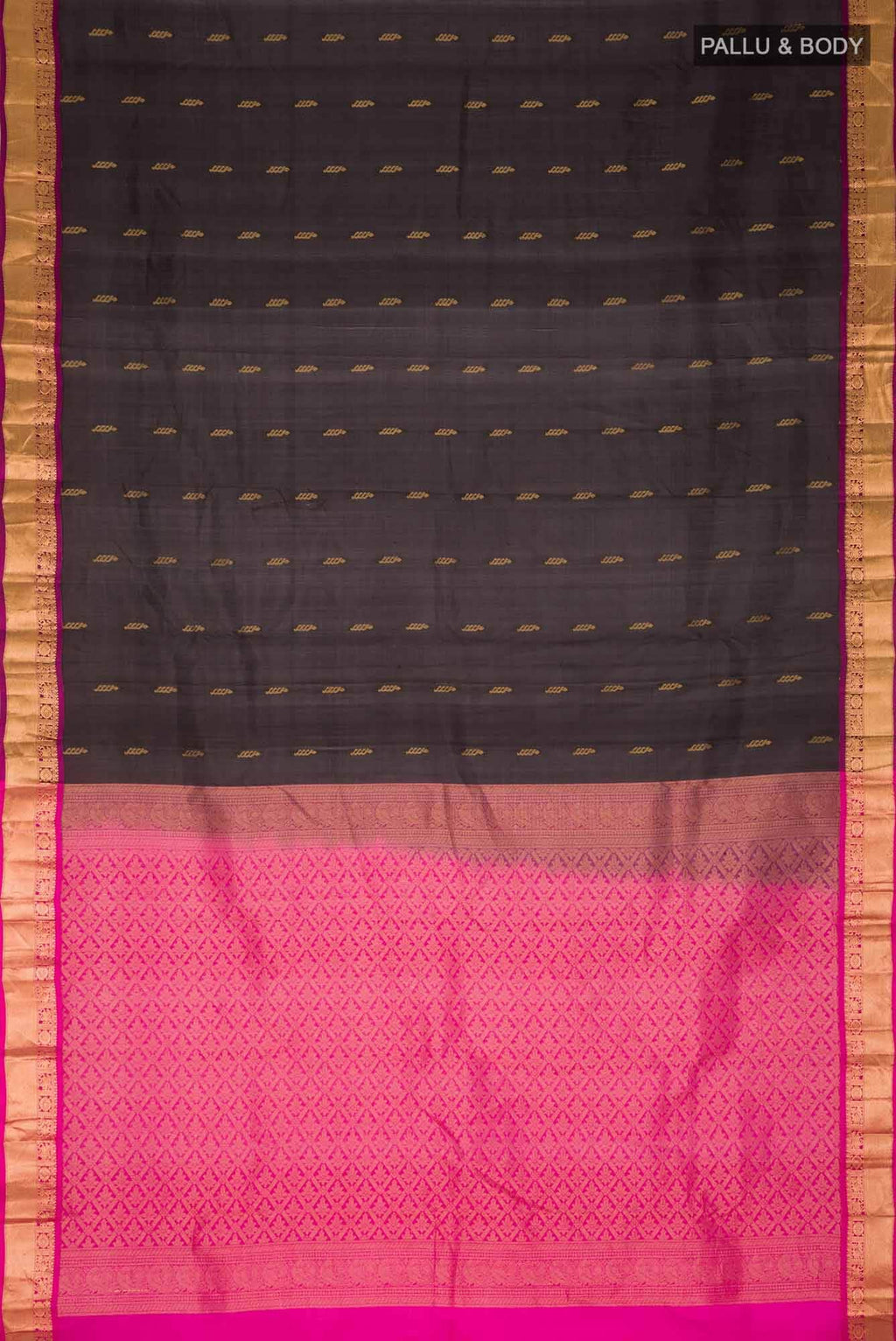 Black Kanchipuram Silk Saree