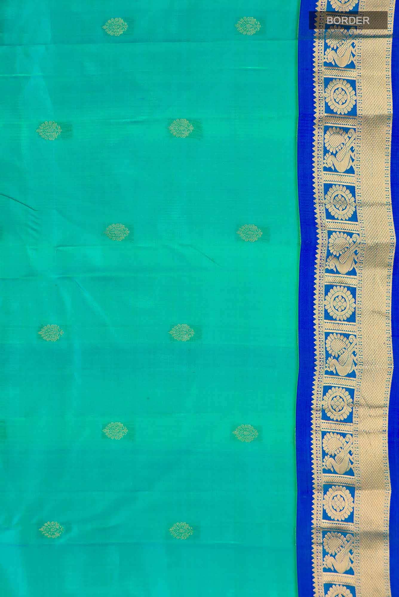 Blue Kanchipuram Silk Saree