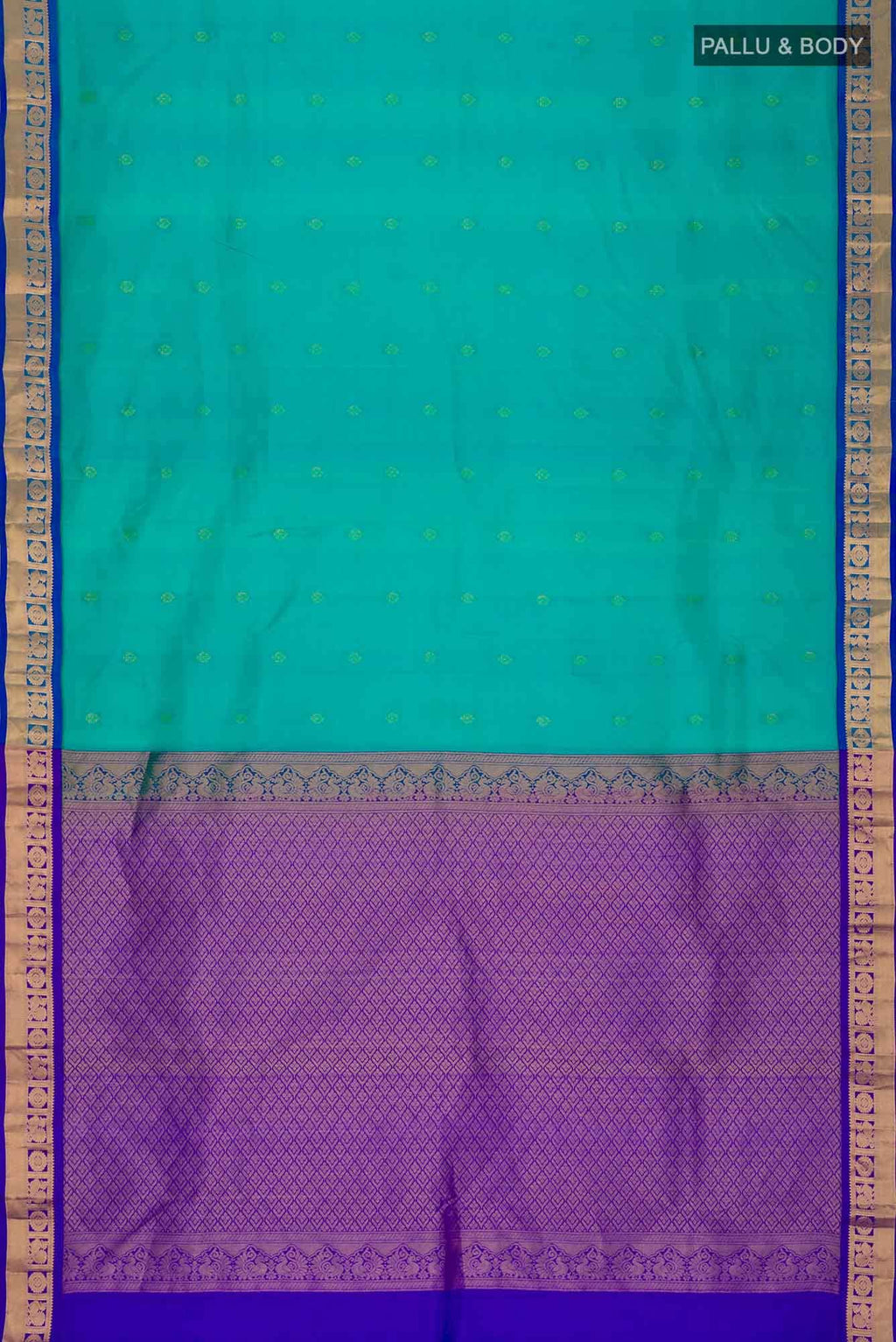 Blue Kanchipuram Silk Saree