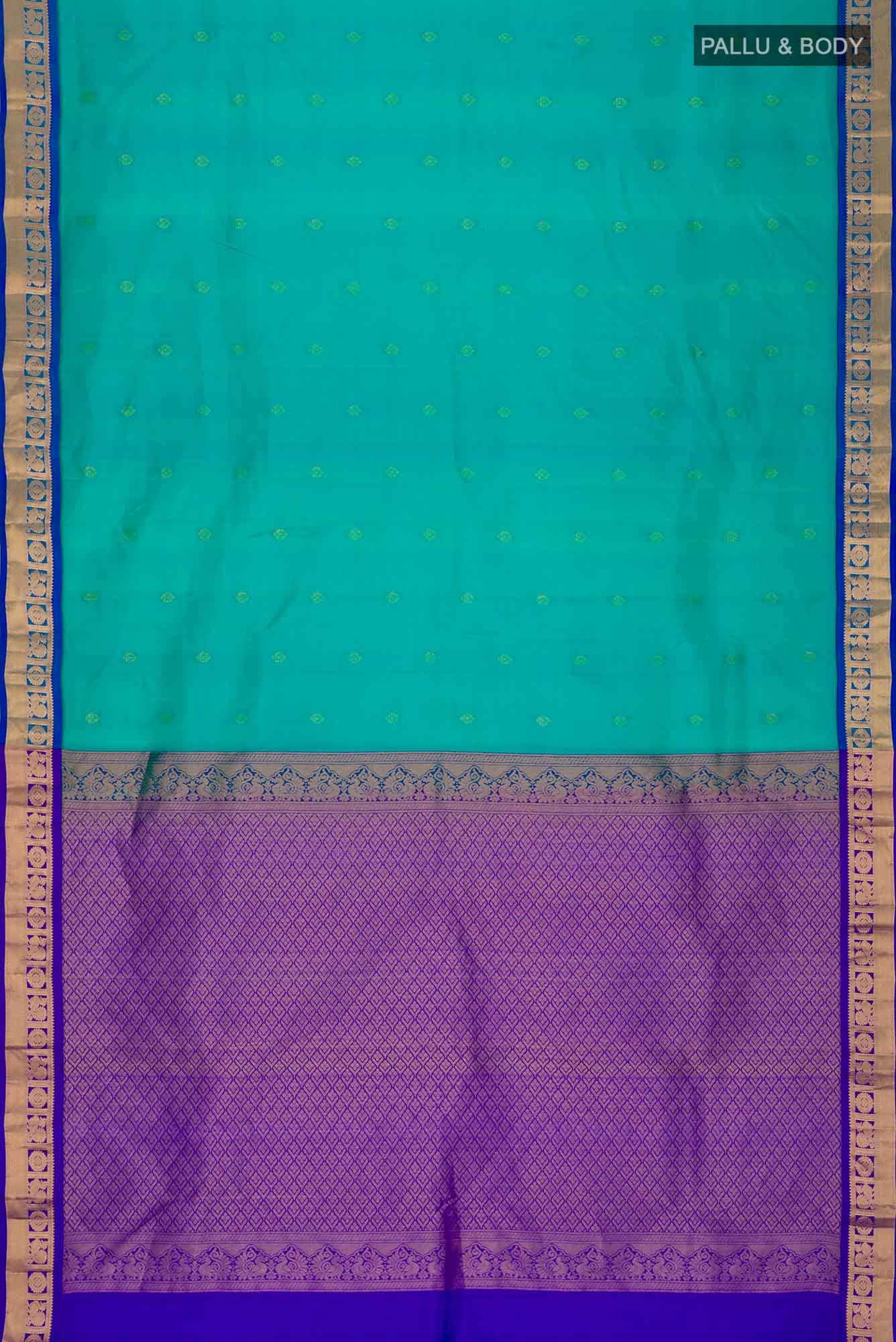 Blue Kanchipuram Silk Saree
