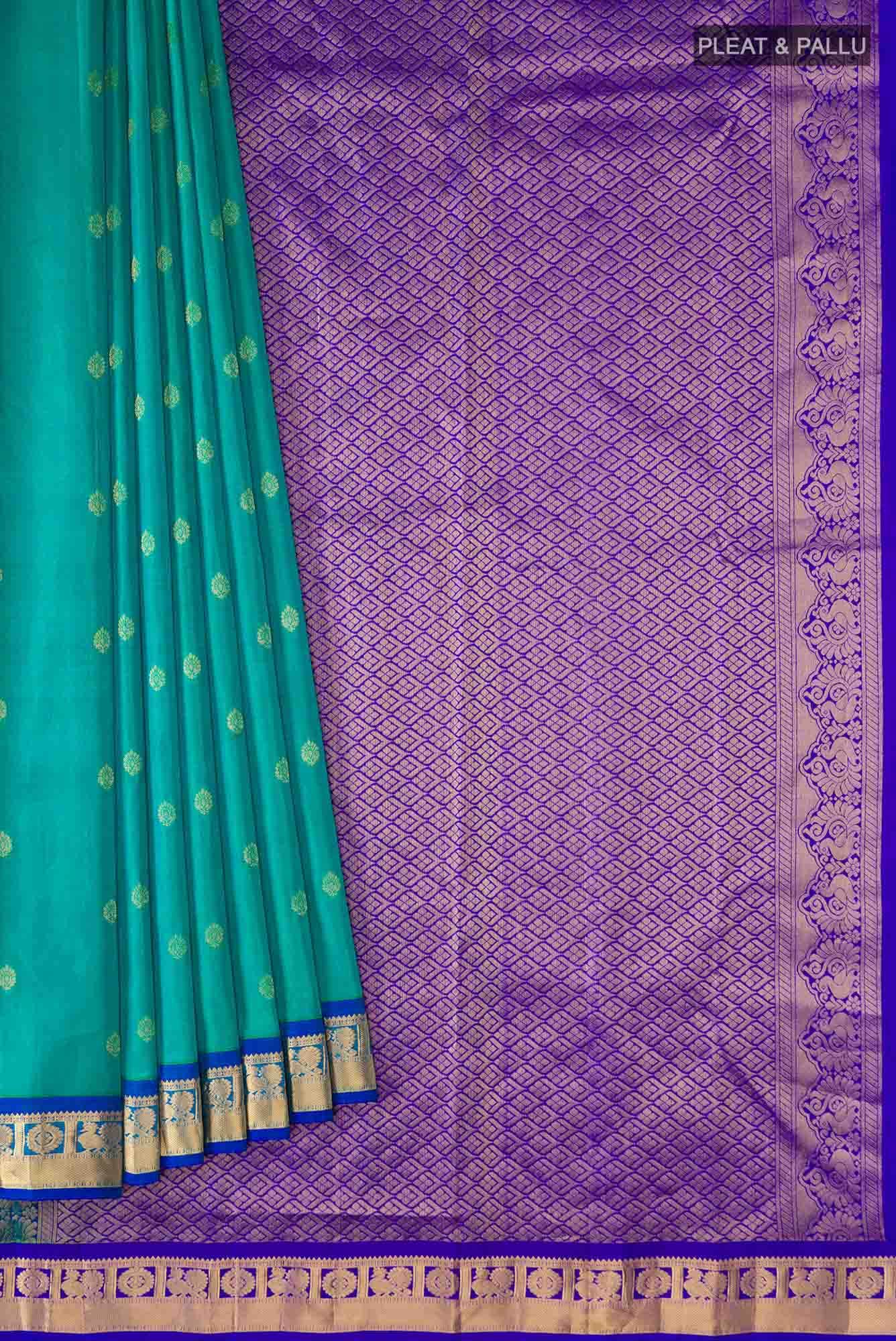 Blue Kanchipuram Silk Saree