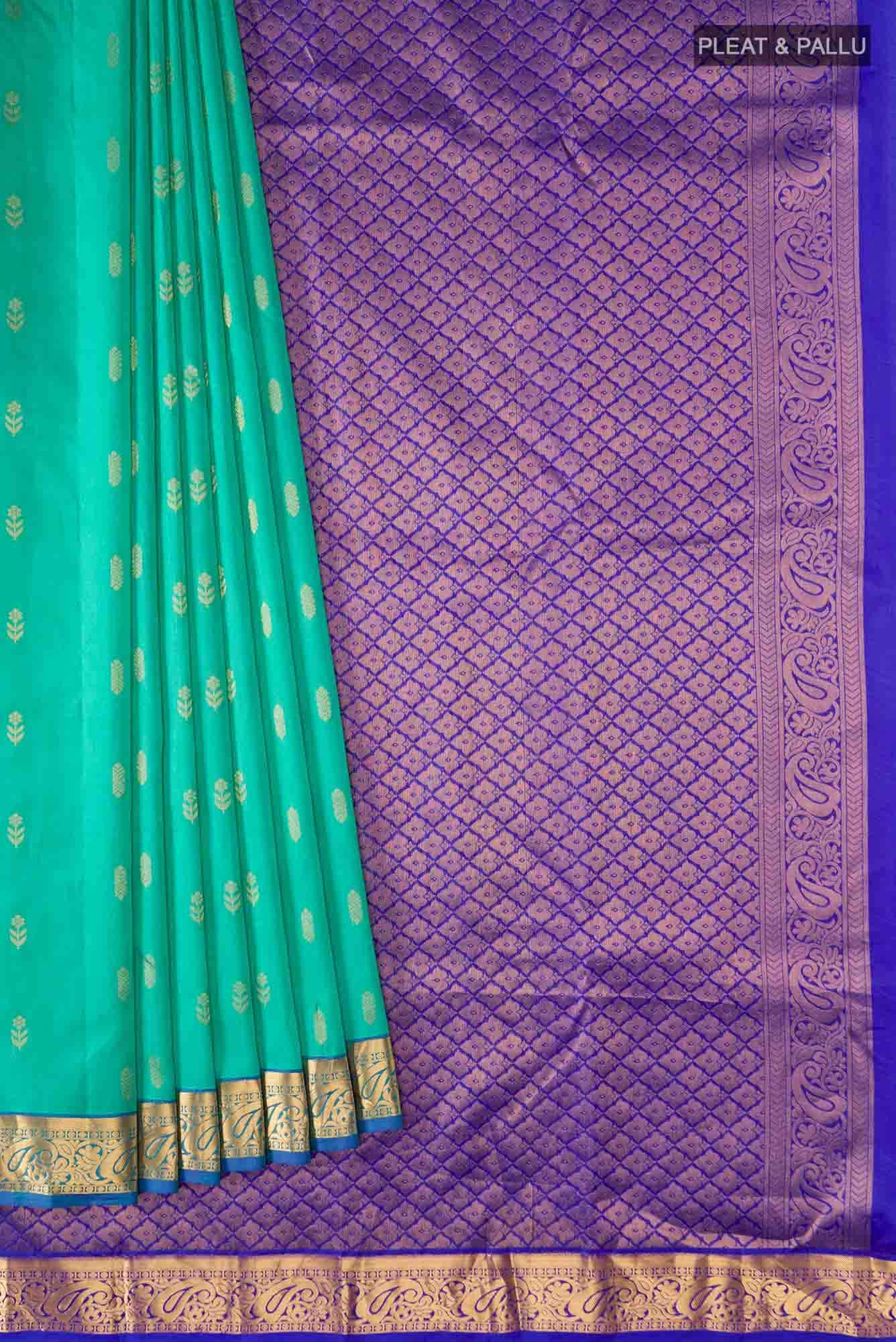 Blue Kanchipuram Silk Saree