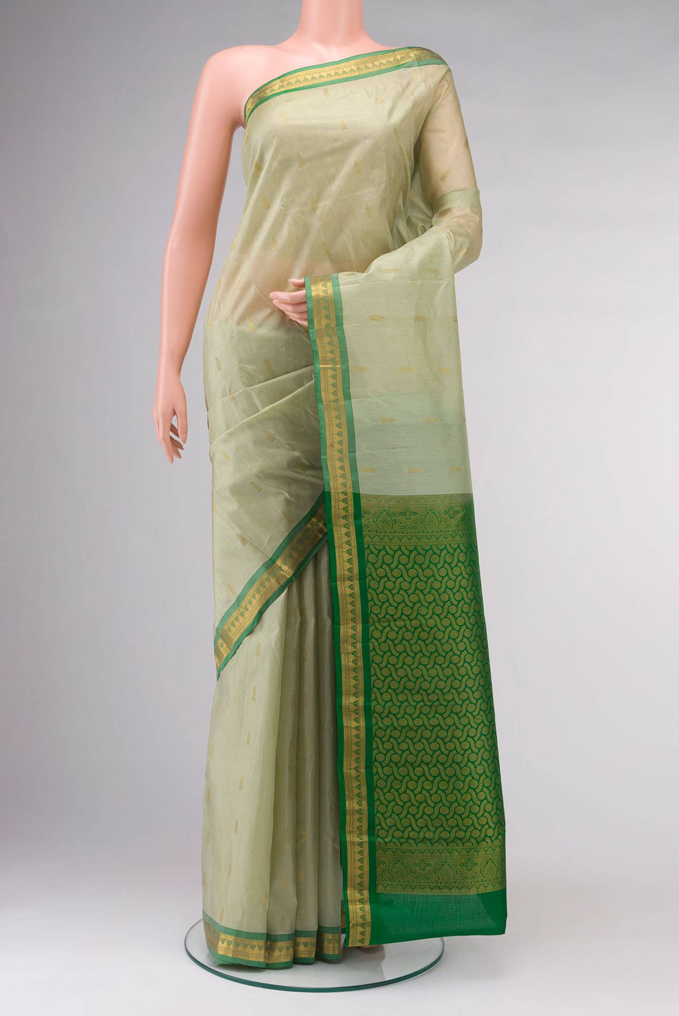 Green Kanchipuram Silk Saree