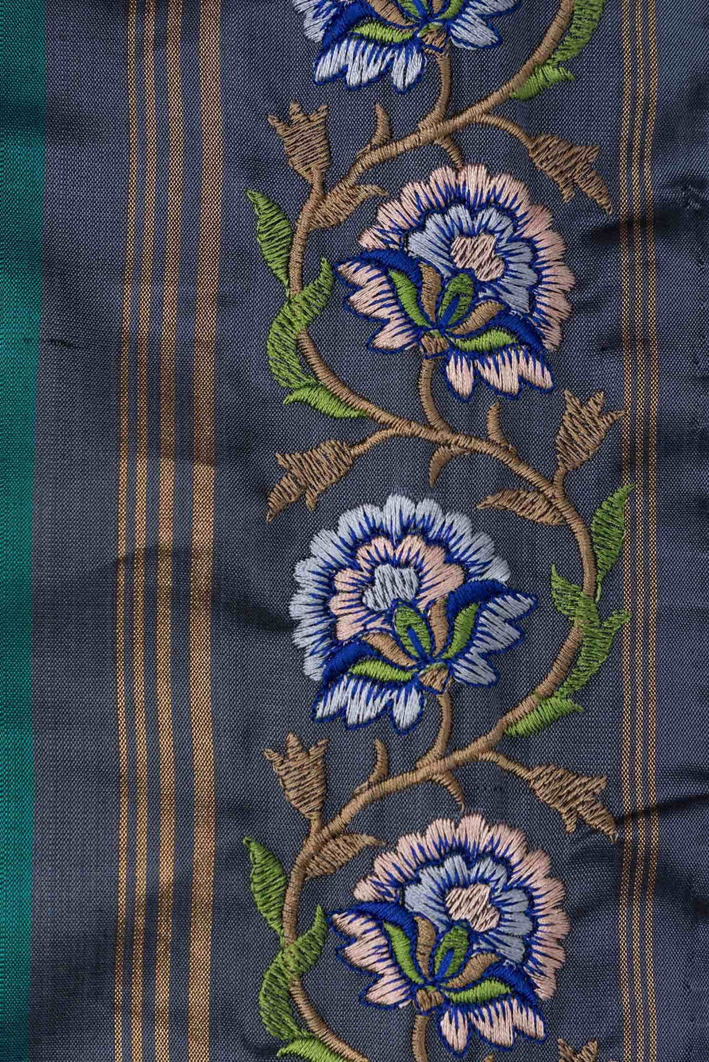 Green Dual Tone Kanchipuram Silk Saree