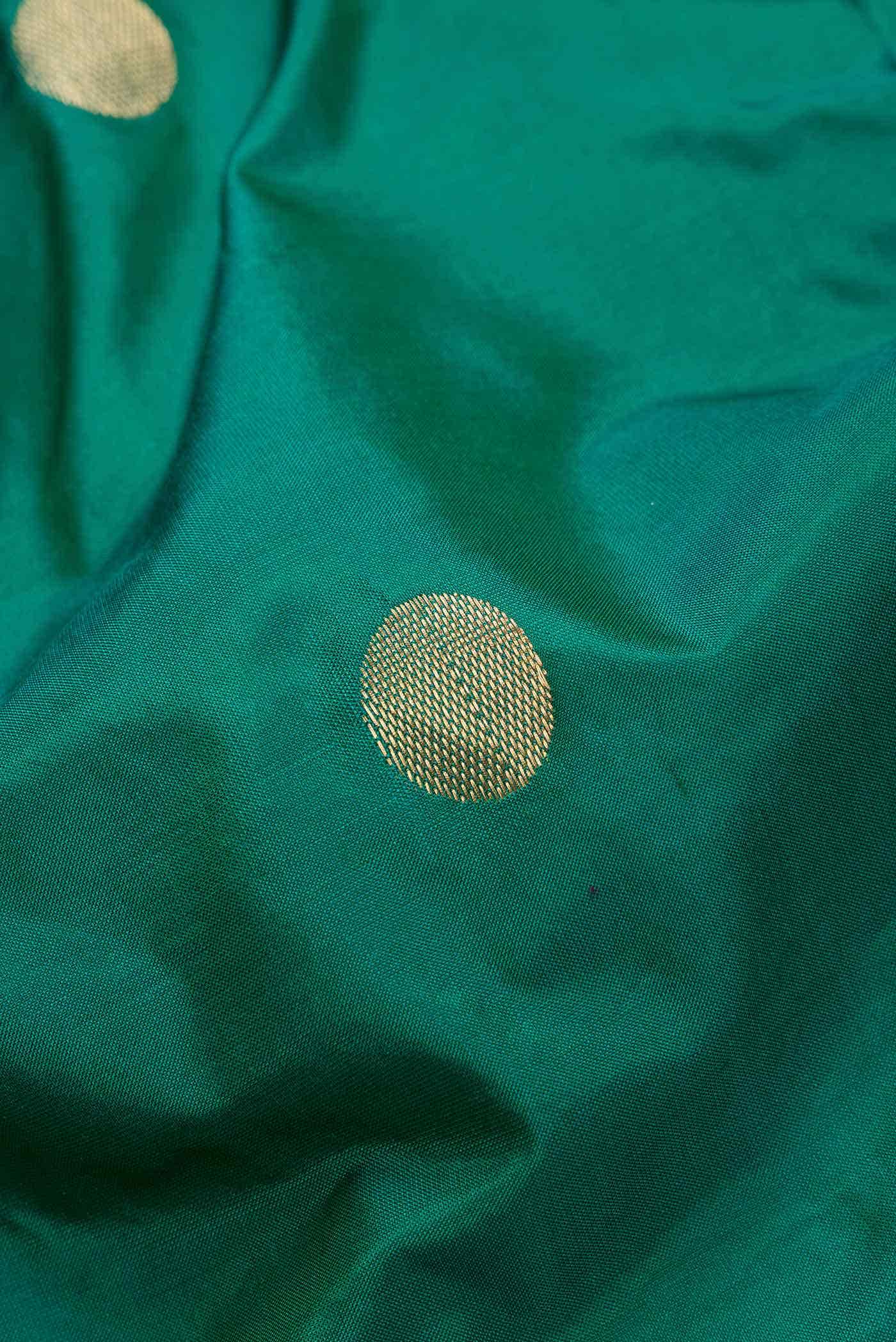Green Dual Tone Kanchipuram Silk Saree