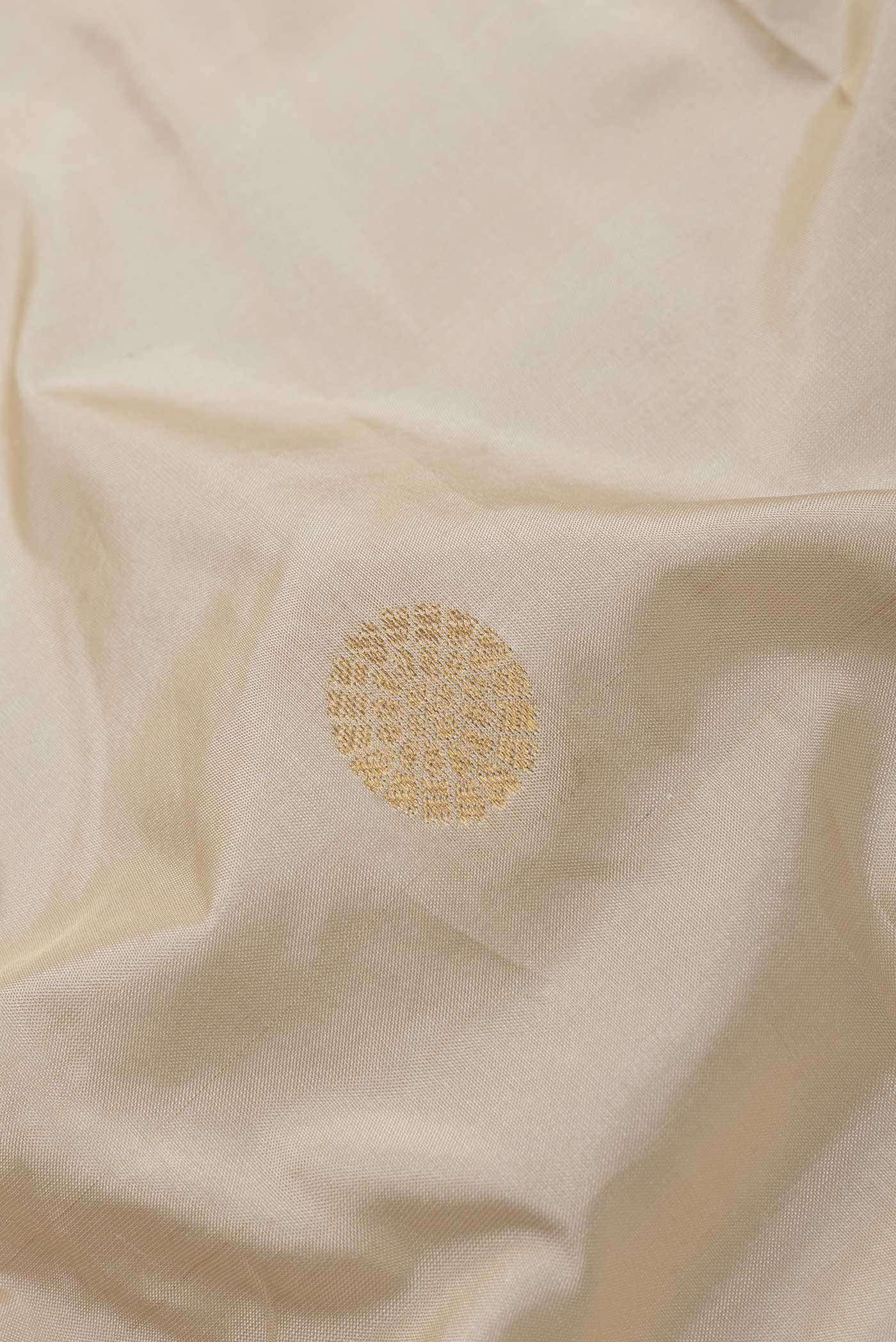 Beige Kanchipuram Silk Saree