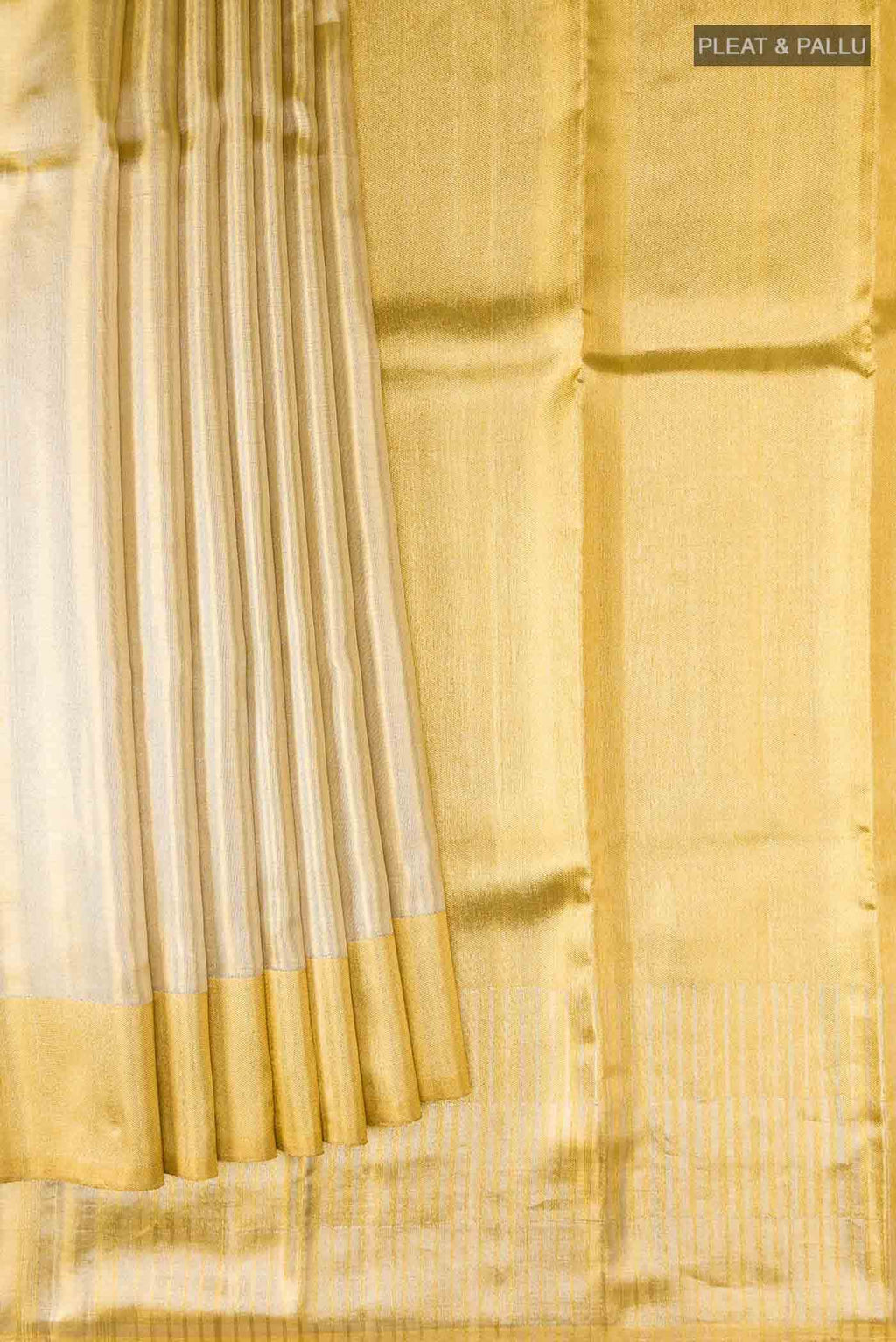 Golden Kanchipuram Tissue Silk Saree