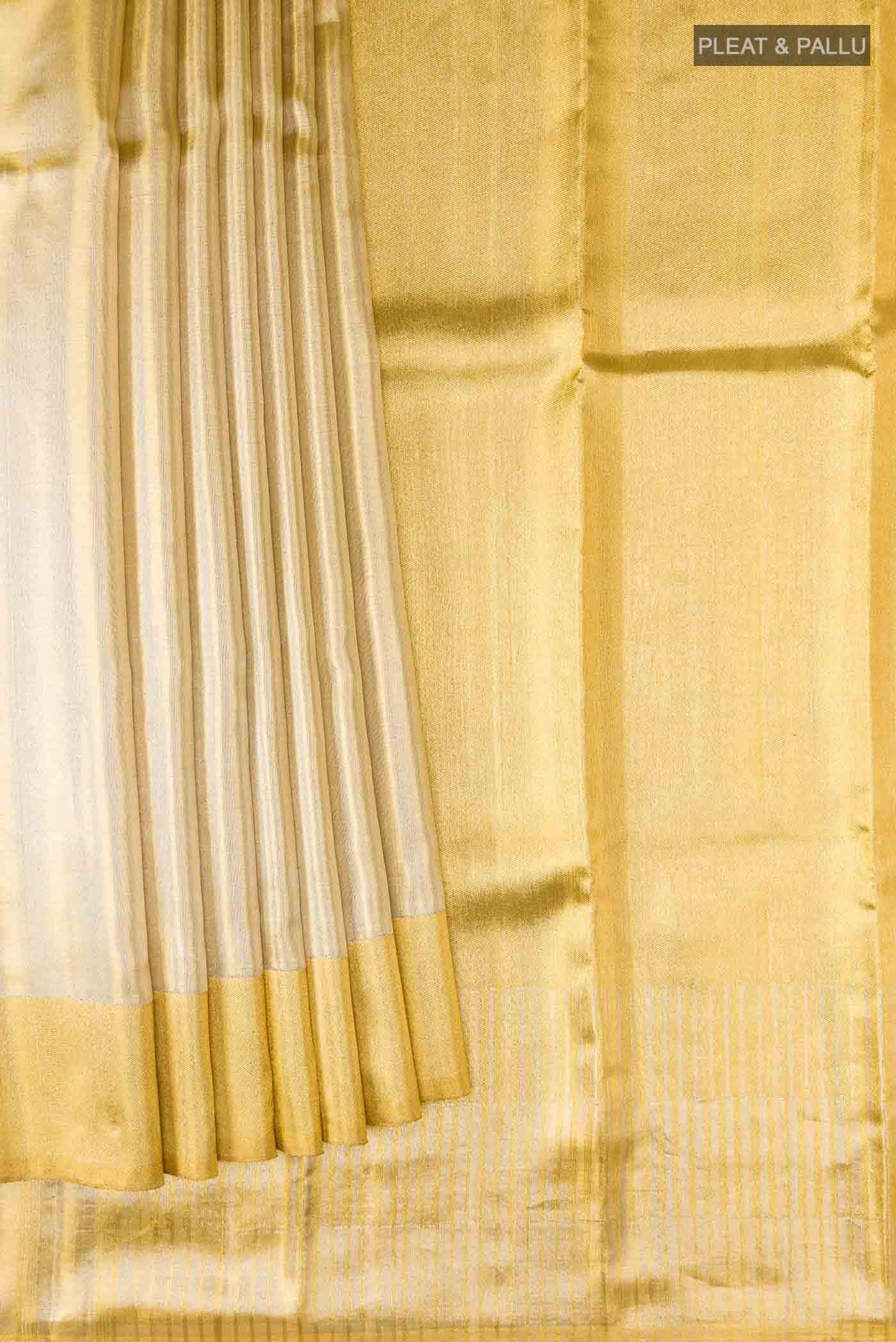 Golden Kanchipuram Tissue Silk Saree