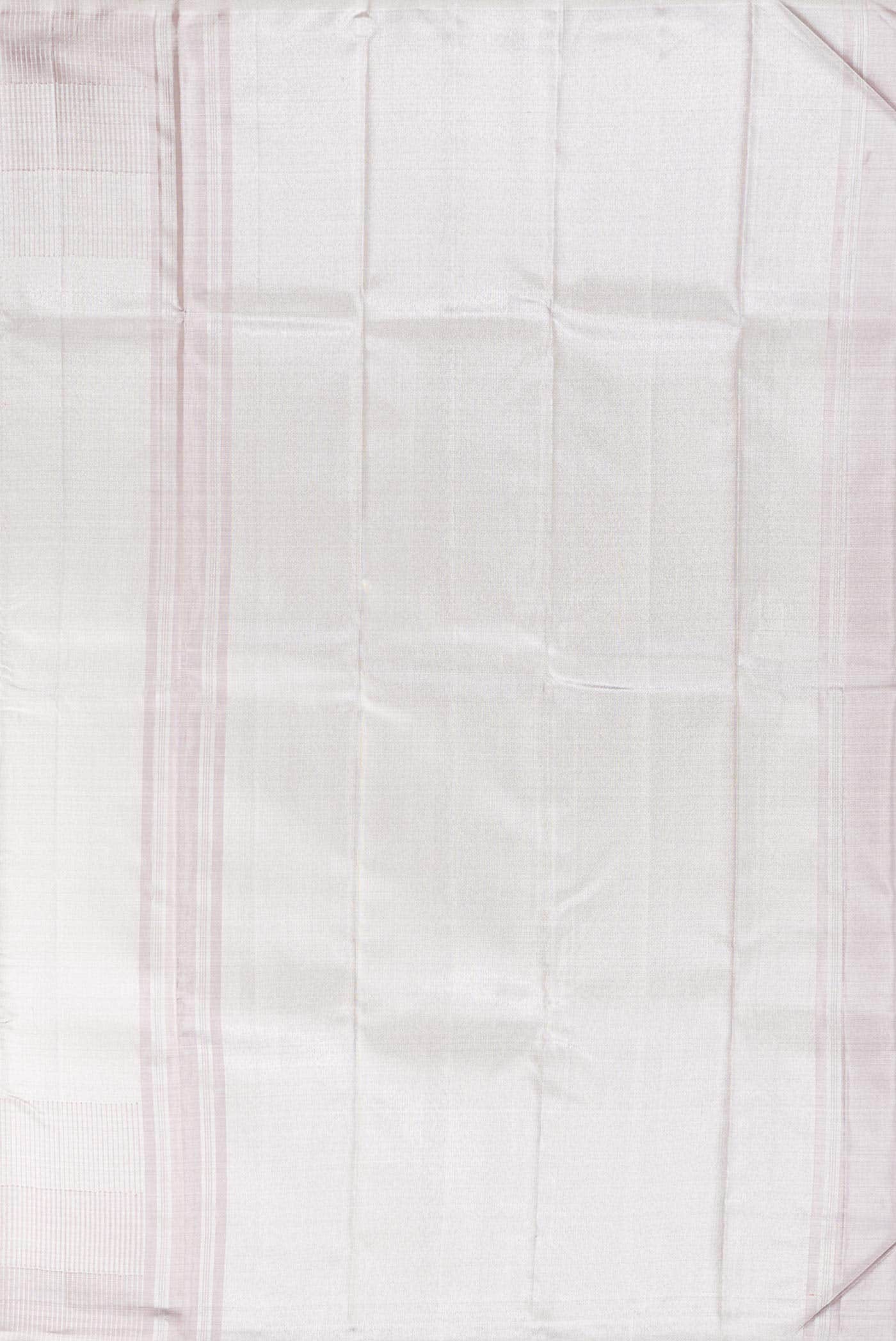 Silver Dual Tone Kanchipuram Tissue Silk Saree