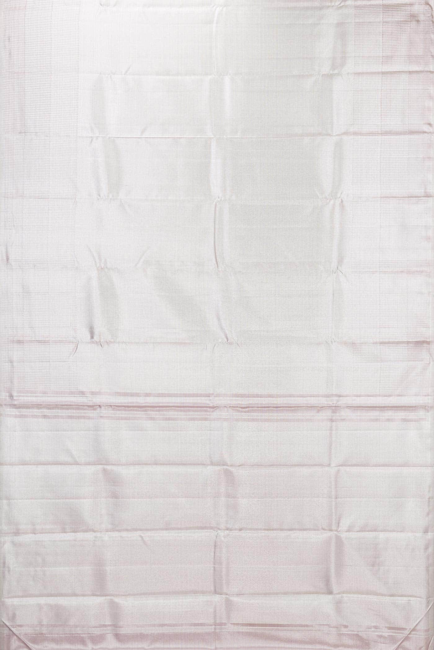 Silver Dual Tone Kanchipuram Tissue Silk Saree