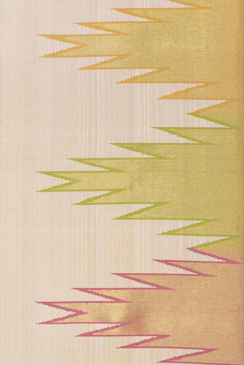Beige Kanchipuram Silk Saree