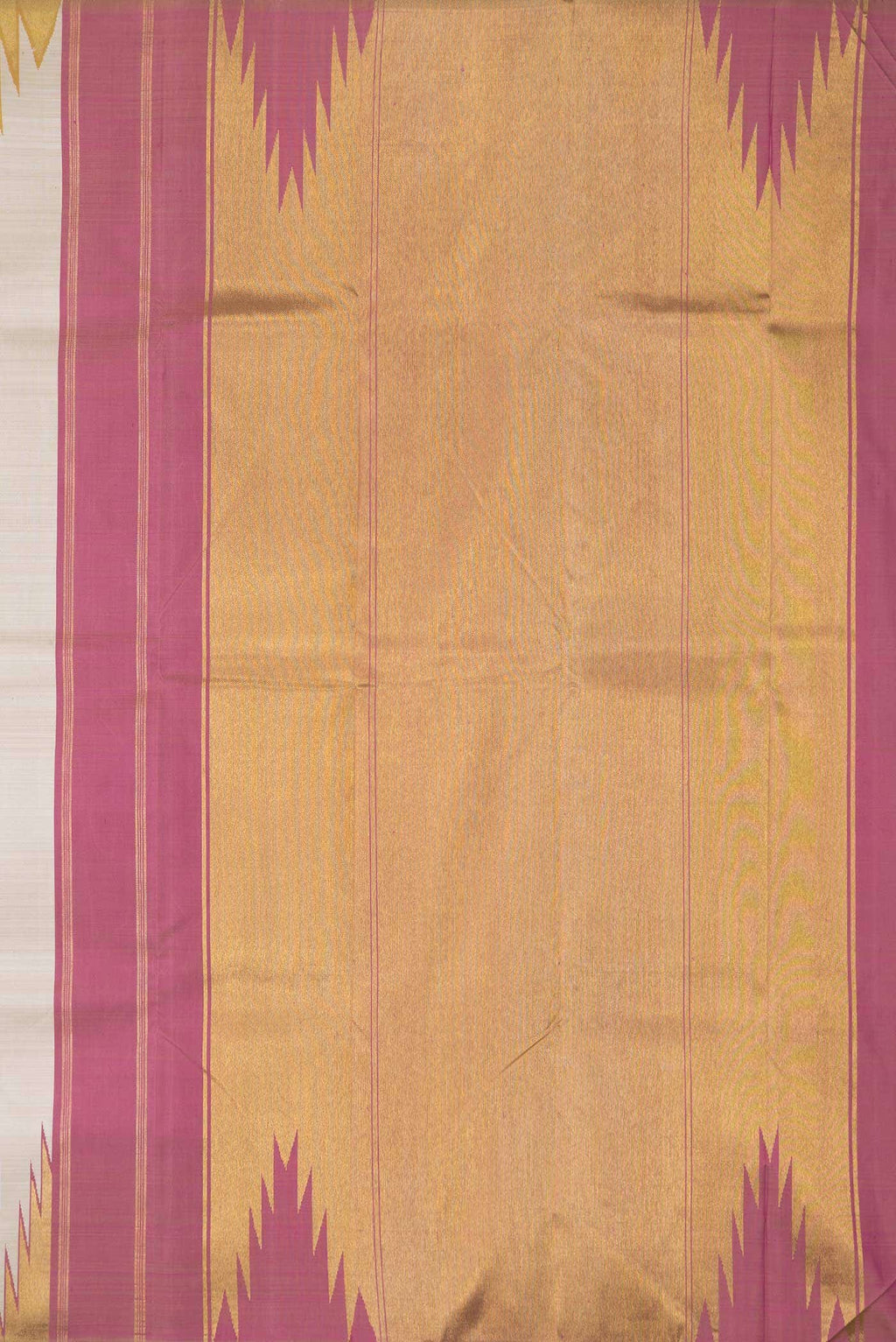 Beige Kanchipuram Silk Saree