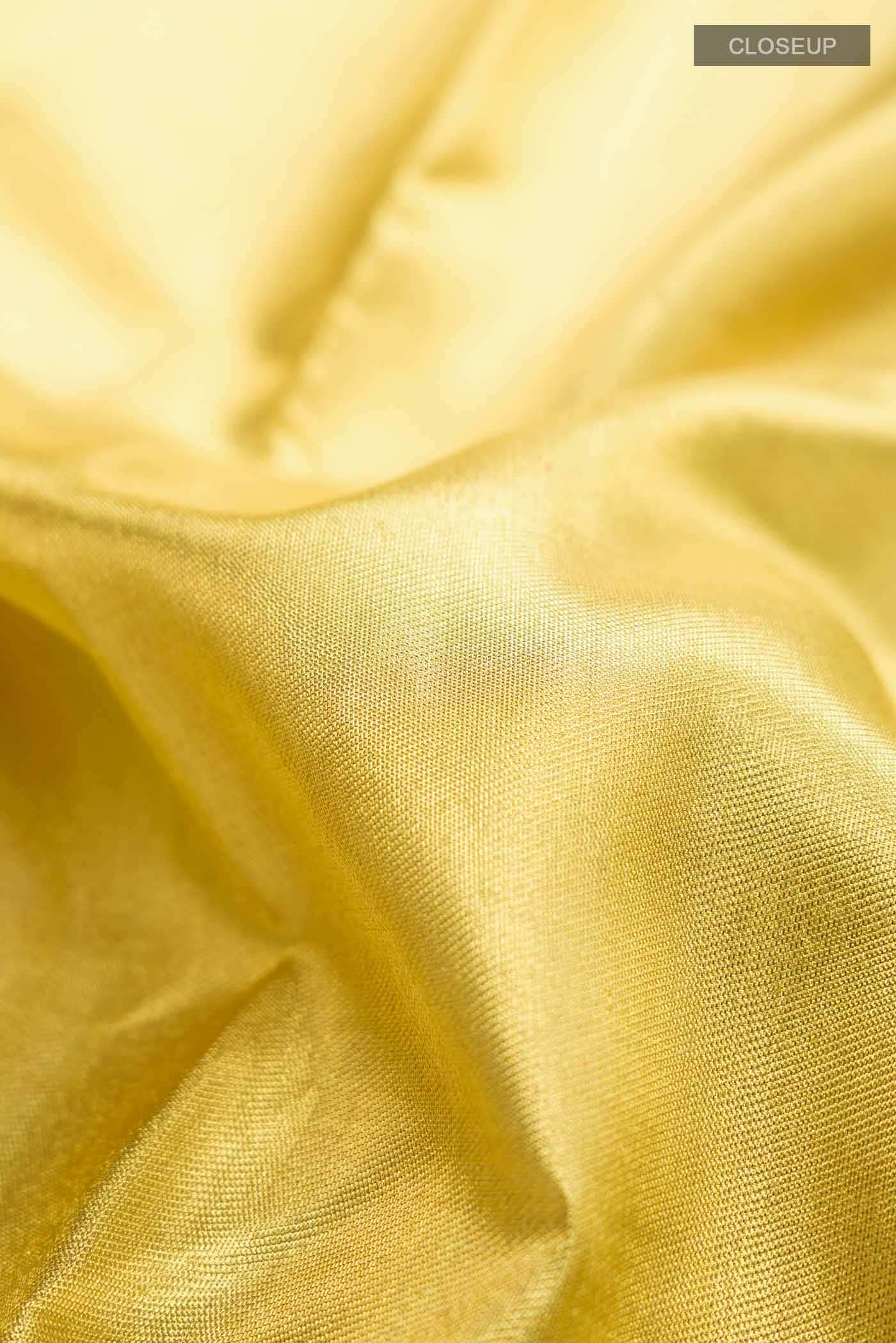 Golden Kanchipuram Tissue Silk Saree