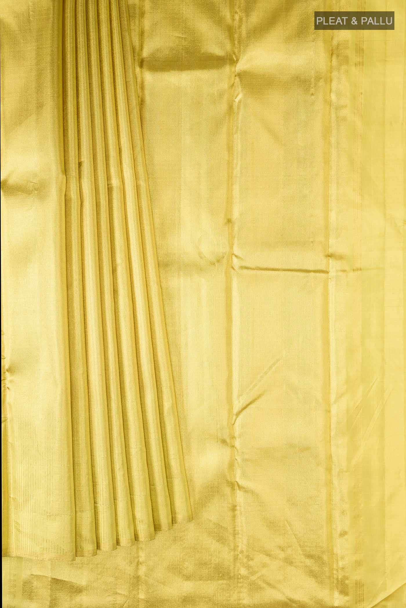 Golden Kanchipuram Tissue Silk Saree