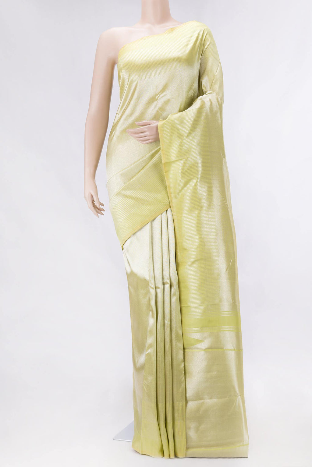 Green Dual Tone Kanchipuram Tissue Silk Saree