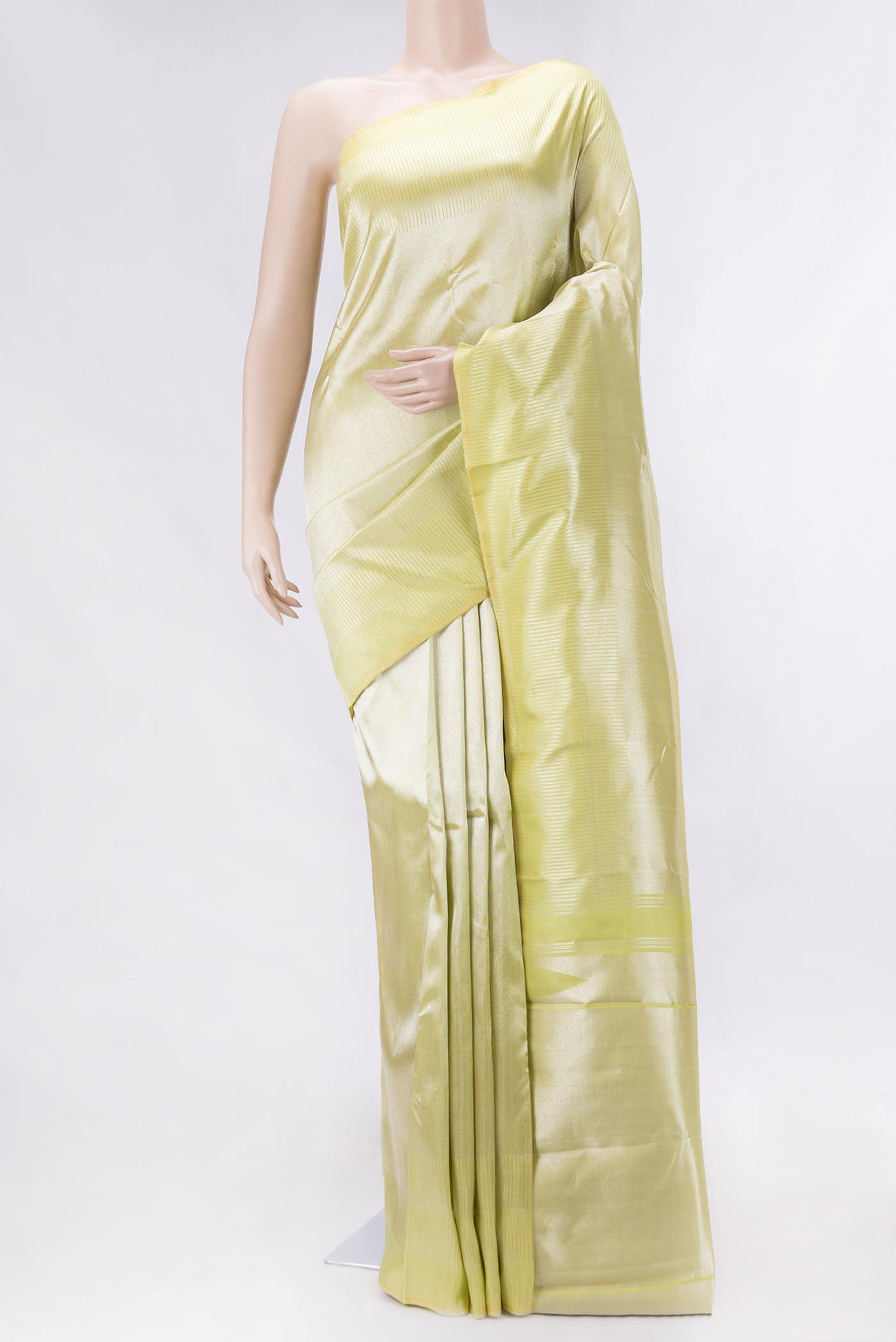 Green Dual Tone Kanchipuram Tissue Silk Saree