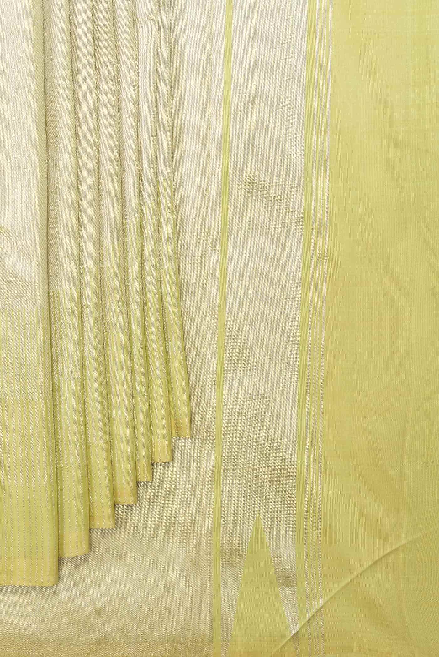 Green Dual Tone Kanchipuram Tissue Silk Saree