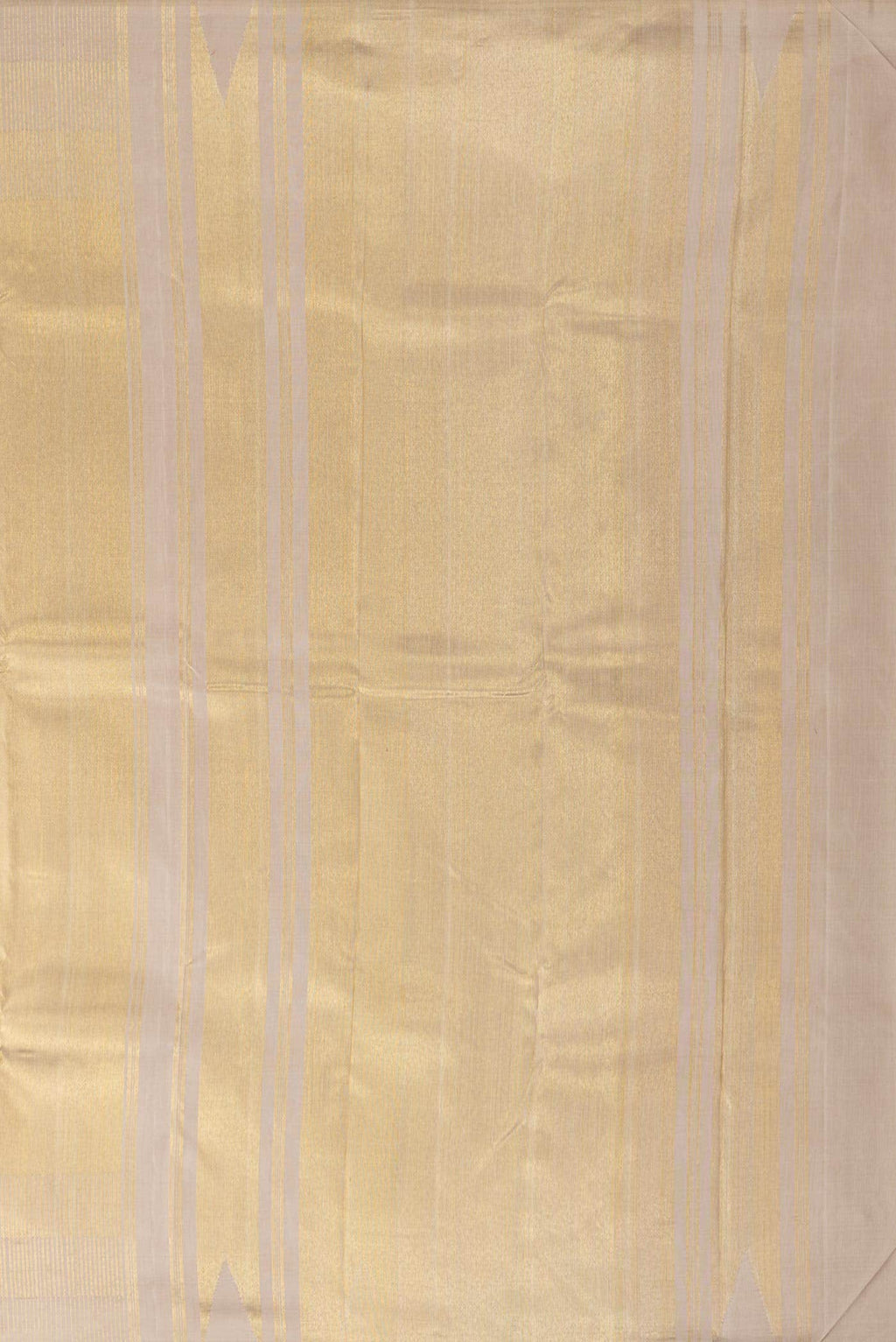 Beige Dual Tone Kanchipuram Tissue Silk Saree