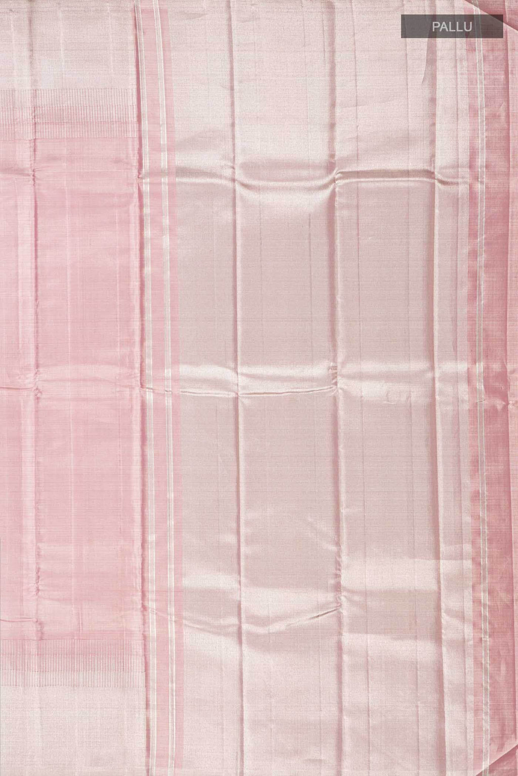 Pink with Silver Dual Tone Kanchipuram Tissue Silk Saree