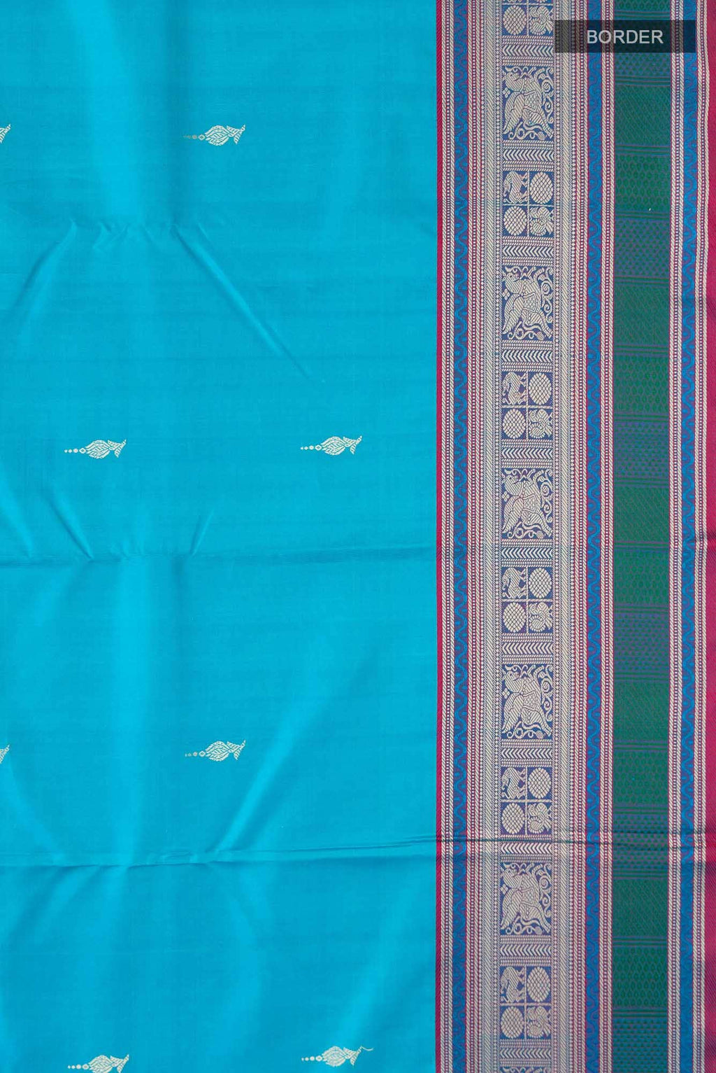Blue Kanchipuram Silk Saree